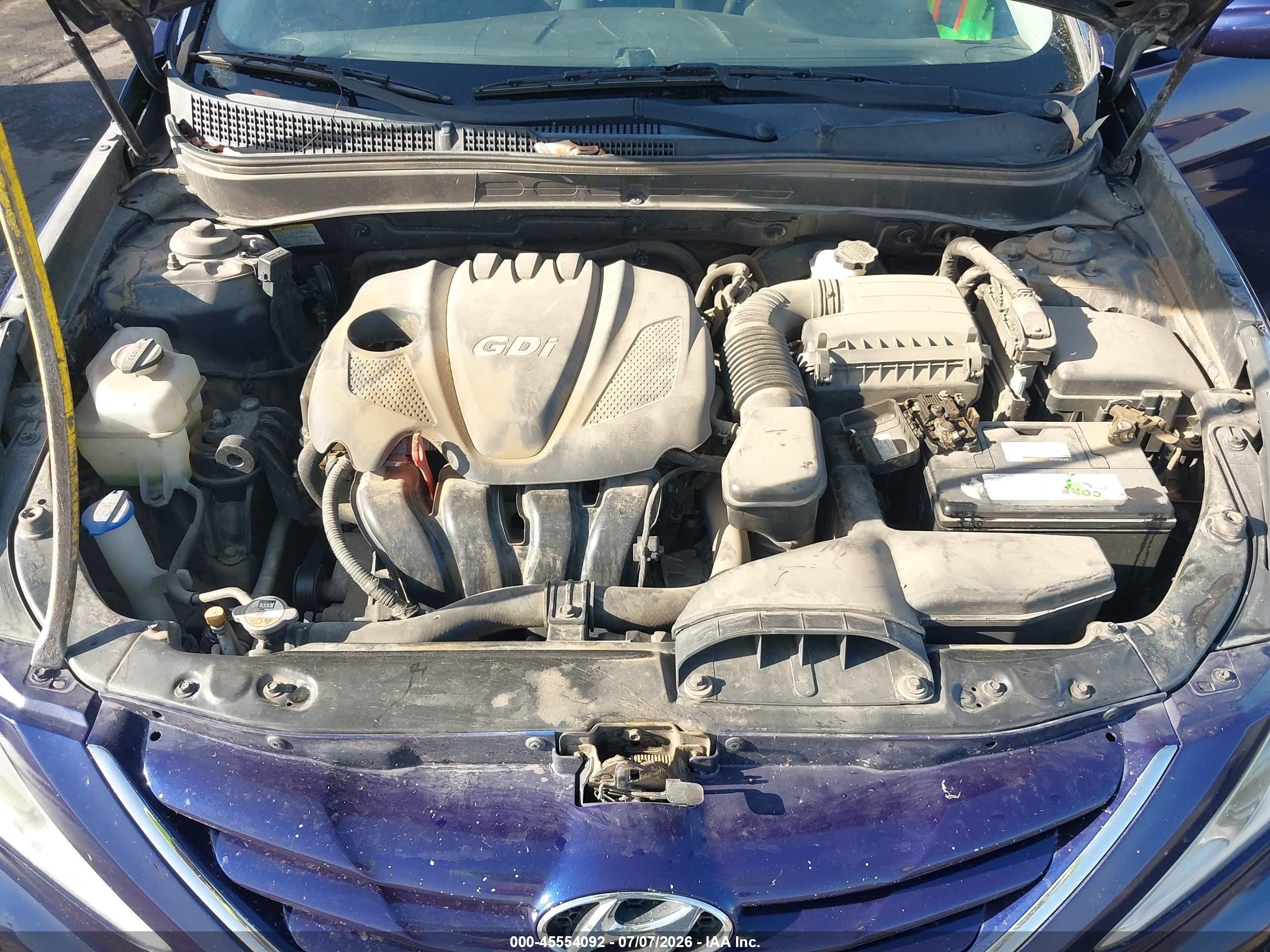 2013 Hyundai Sonata Gls Blue vin: 5NPEB4AC5DH549203