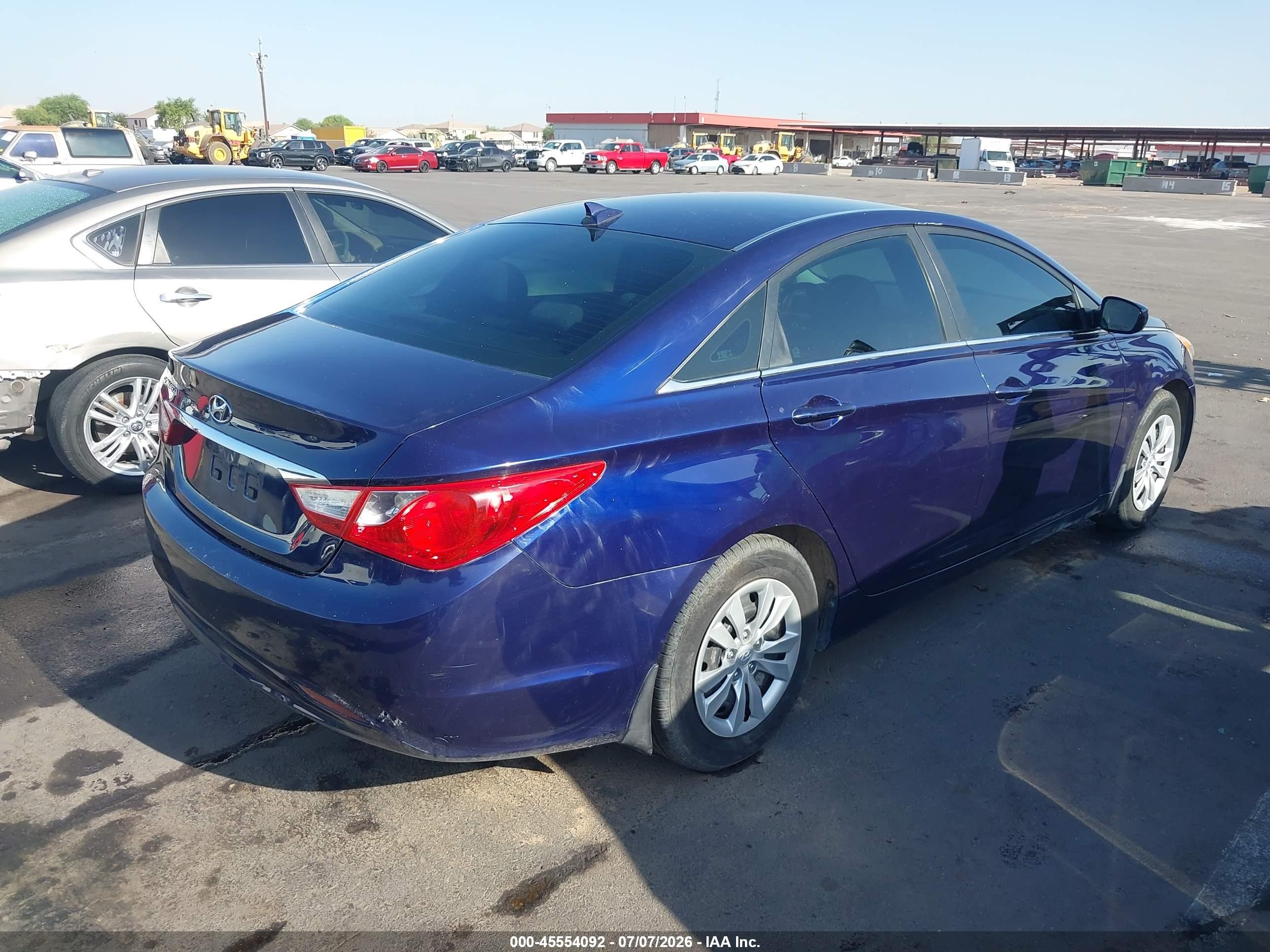 2013 Hyundai Sonata Gls Blue vin: 5NPEB4AC5DH549203