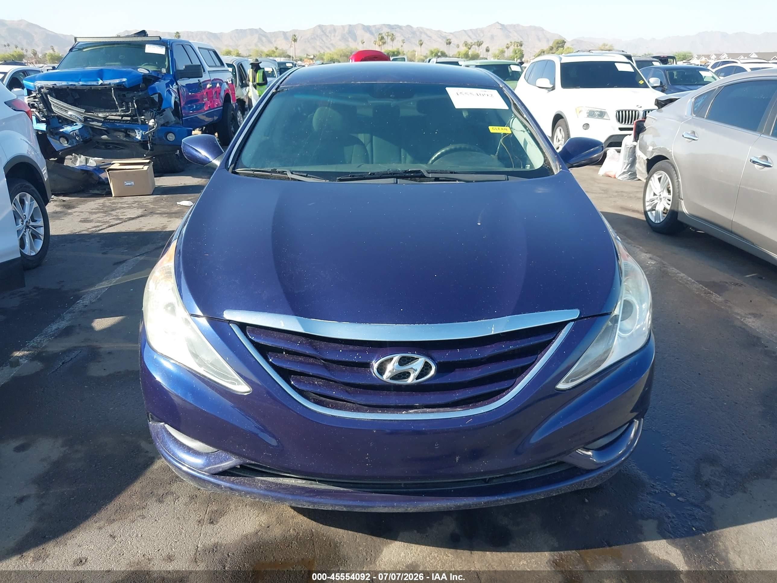 2013 Hyundai Sonata Gls Blue vin: 5NPEB4AC5DH549203