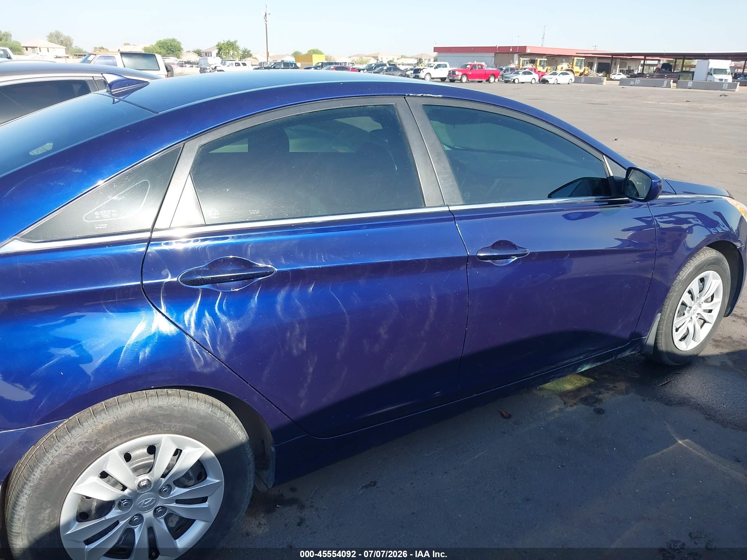 2013 Hyundai Sonata Gls Blue vin: 5NPEB4AC5DH549203