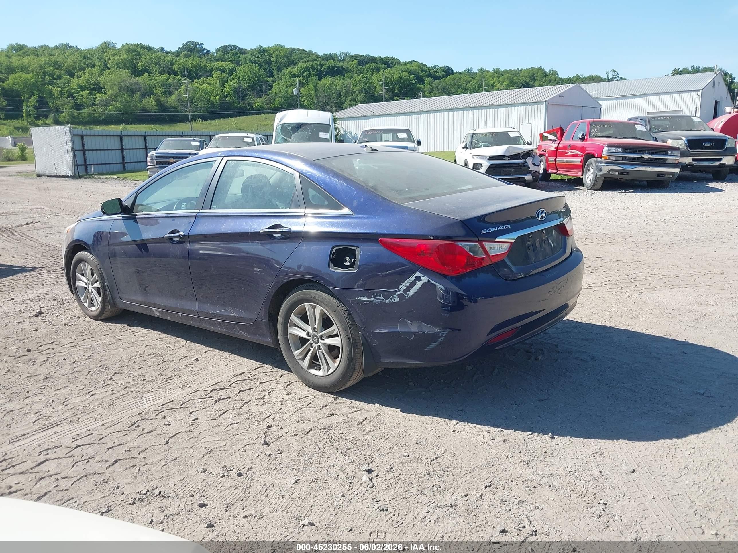 2013 Hyundai Sonata Gls Blue vin: 5NPEB4AC5DH558791