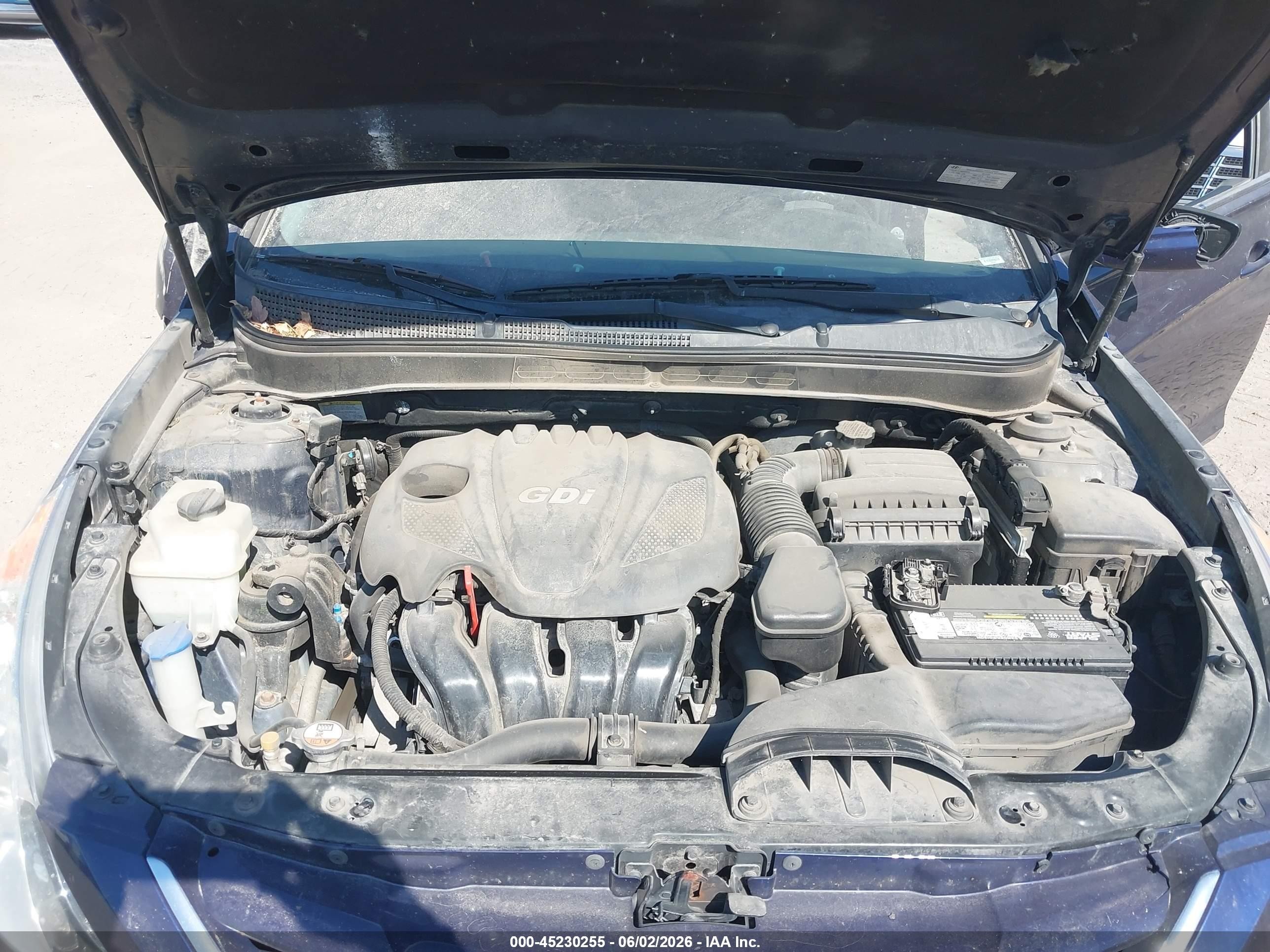 2013 Hyundai Sonata Gls Blue vin: 5NPEB4AC5DH558791