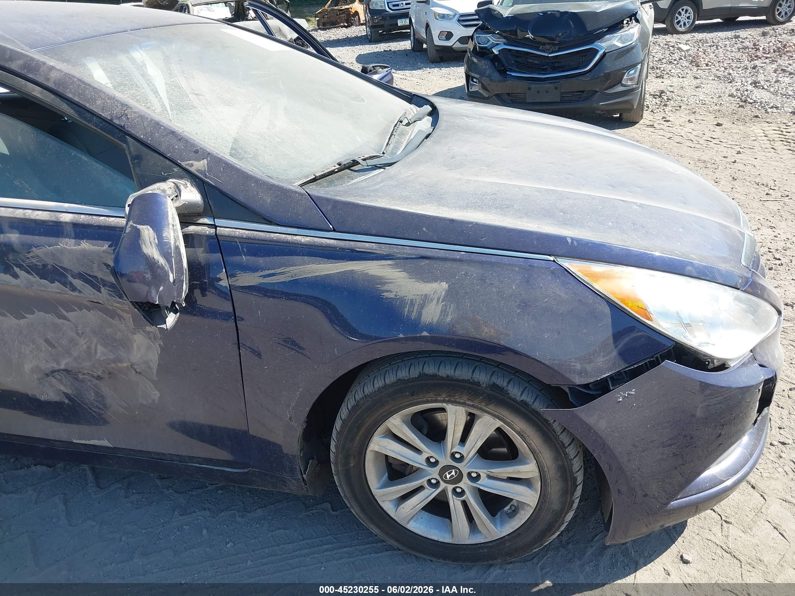 2013 Hyundai Sonata Gls Blue vin: 5NPEB4AC5DH558791