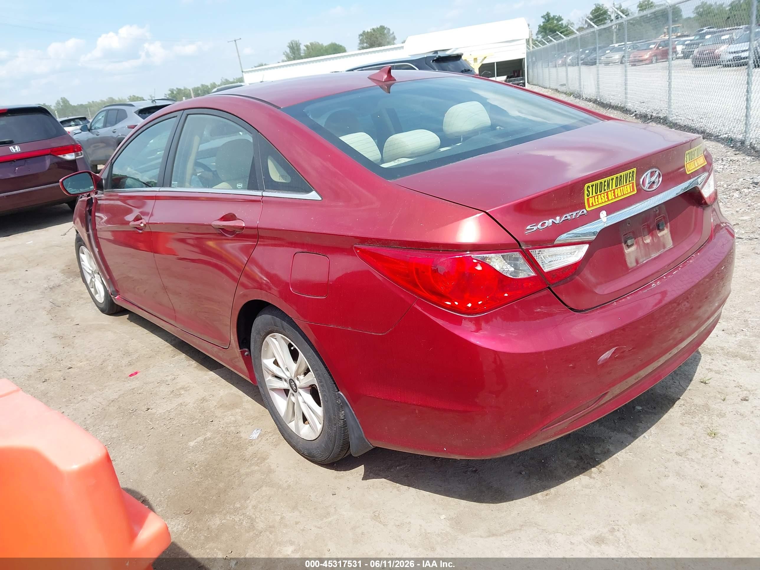 2013 Hyundai Sonata Gls Красный vin: 5NPEB4AC5DH560475