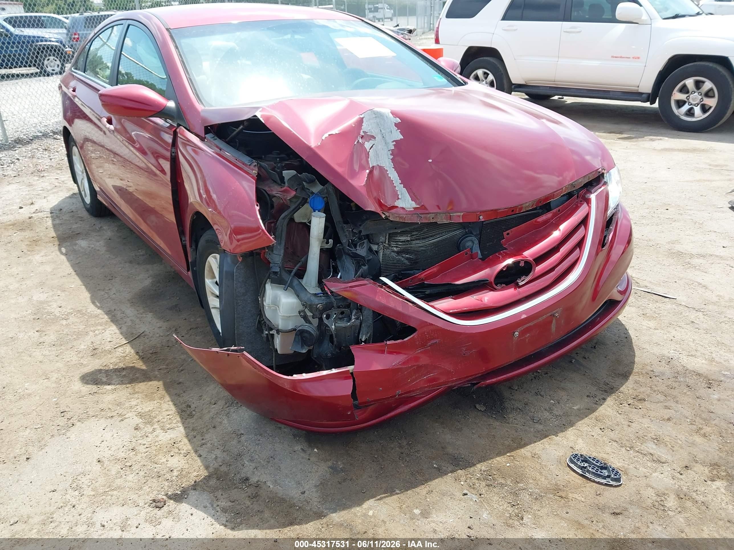 2013 Hyundai Sonata Gls Красный vin: 5NPEB4AC5DH560475