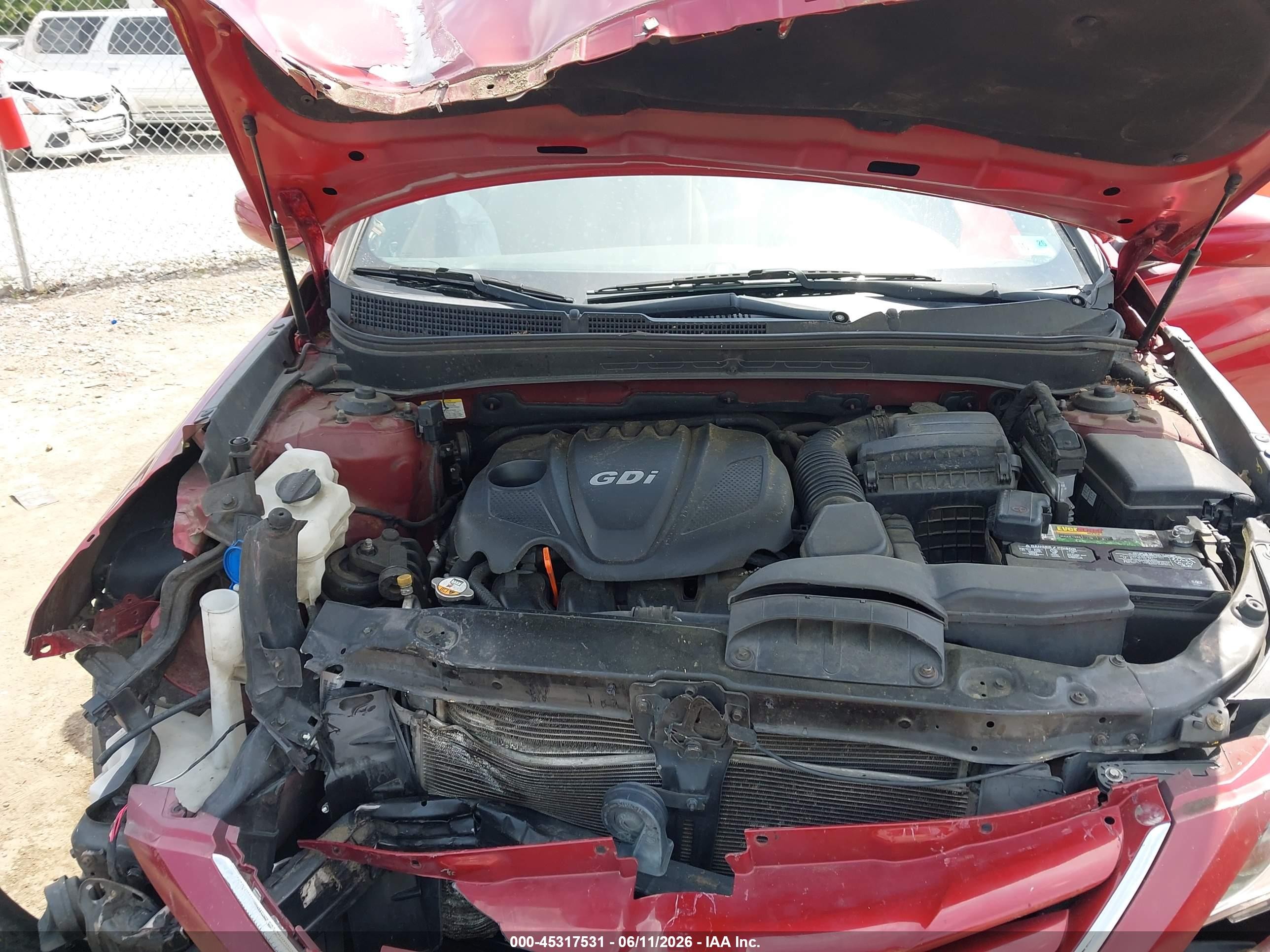 2013 Hyundai Sonata Gls Красный vin: 5NPEB4AC5DH560475
