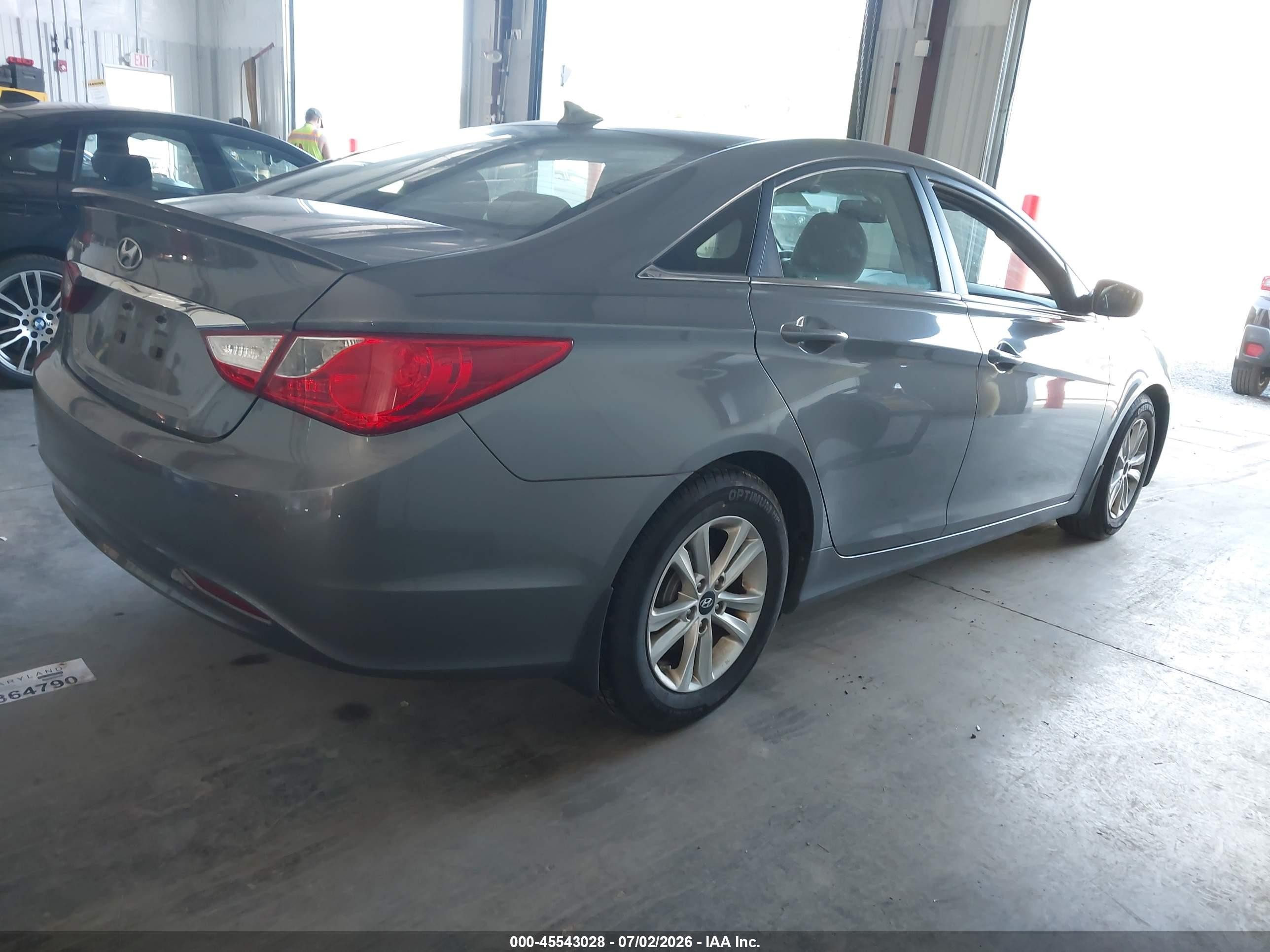 2013 Hyundai Sonata Gls Серый vin: 5NPEB4AC5DH561884