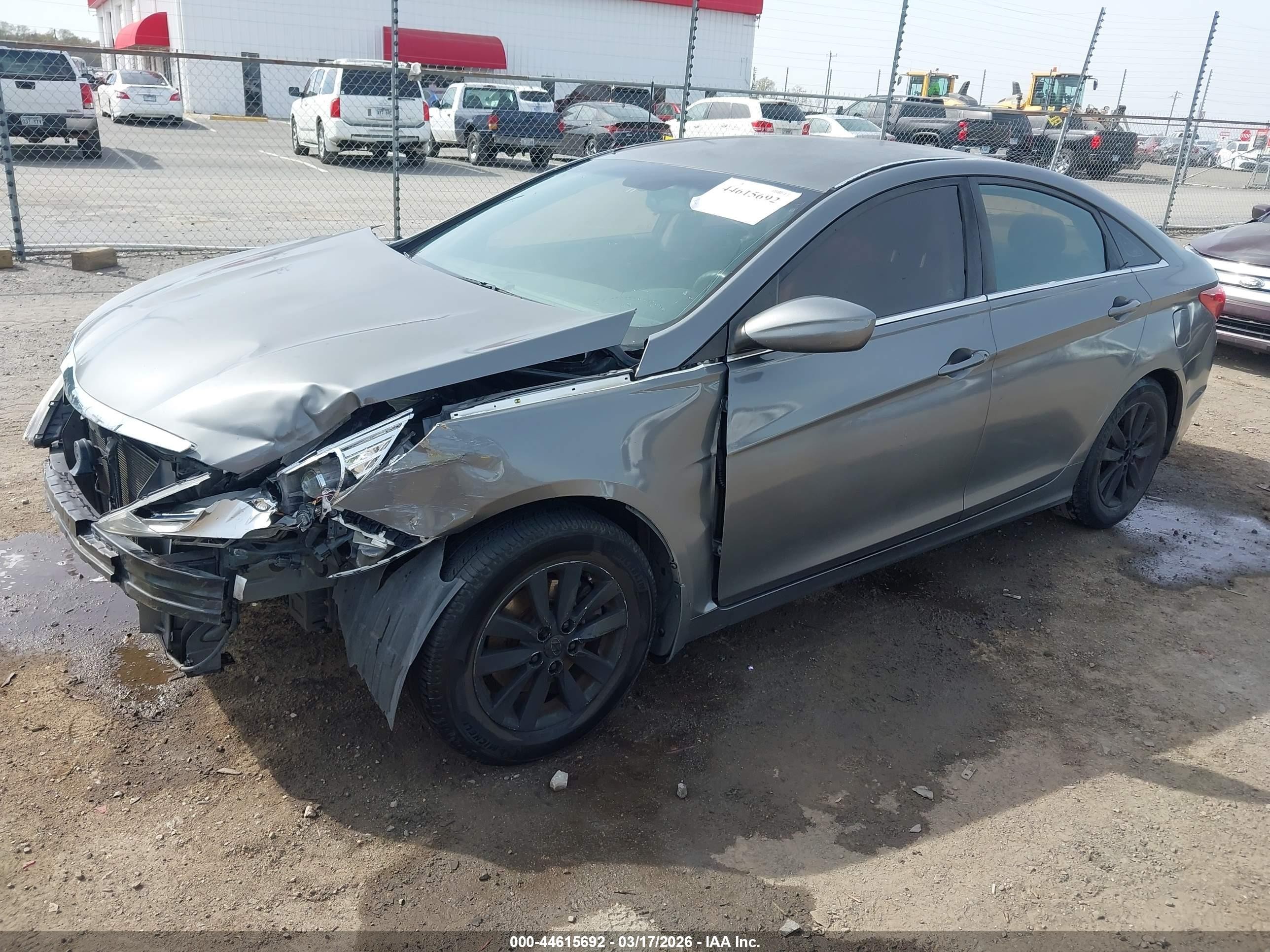 2013 Hyundai Sonata Gls Серый vin: 5NPEB4AC5DH570049