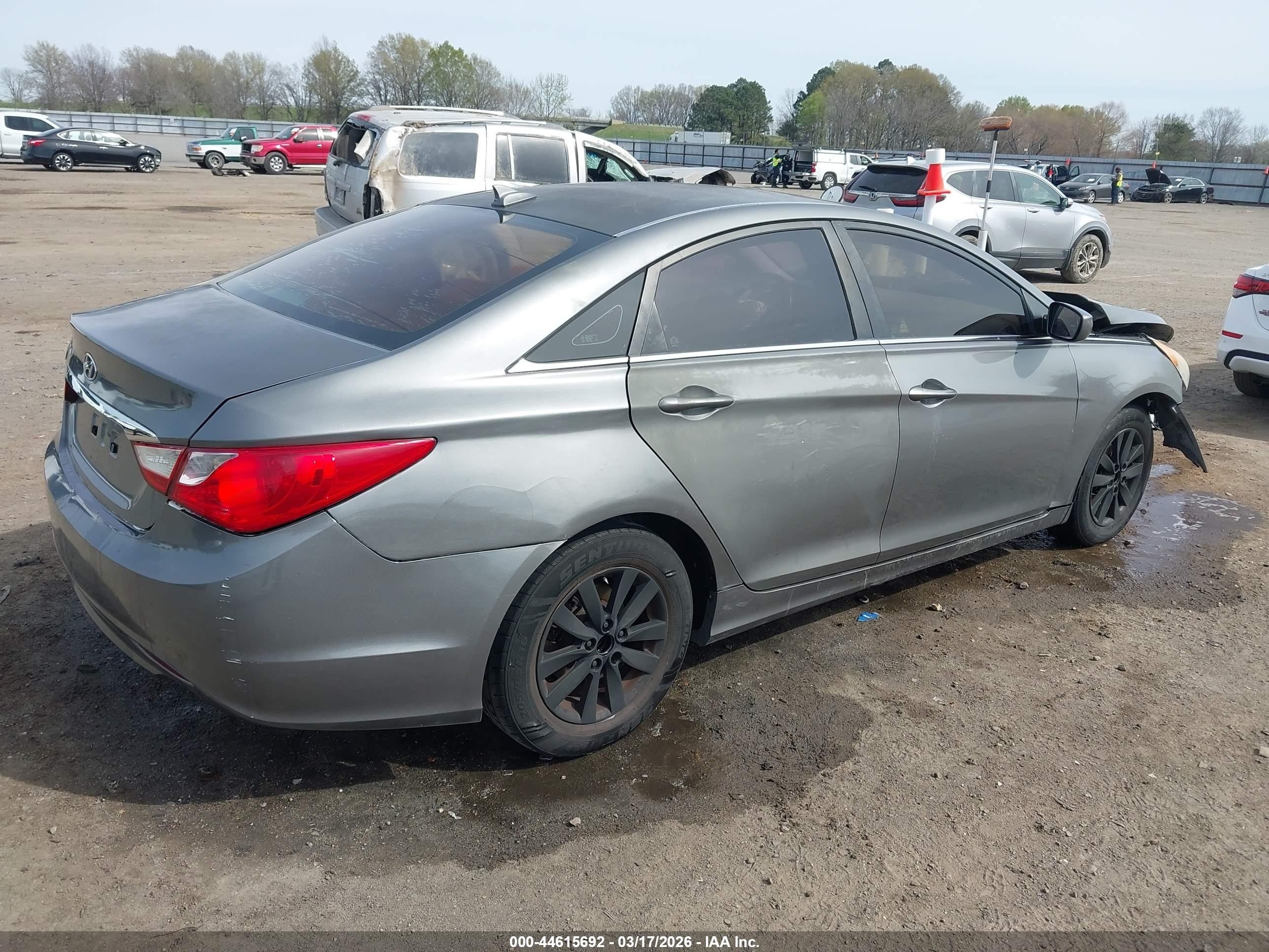 2013 Hyundai Sonata Gls Серый vin: 5NPEB4AC5DH570049