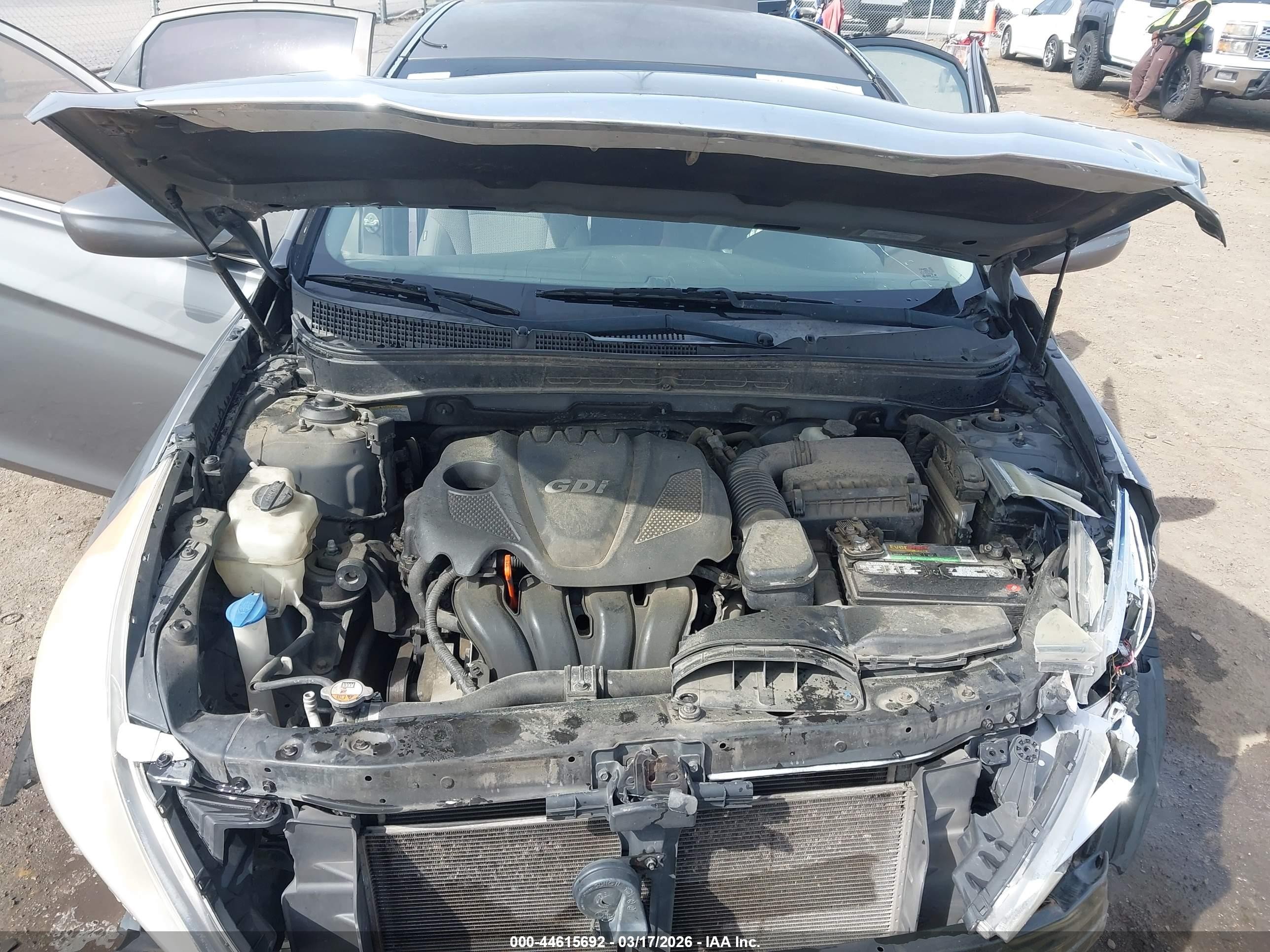 2013 Hyundai Sonata Gls Серый vin: 5NPEB4AC5DH570049