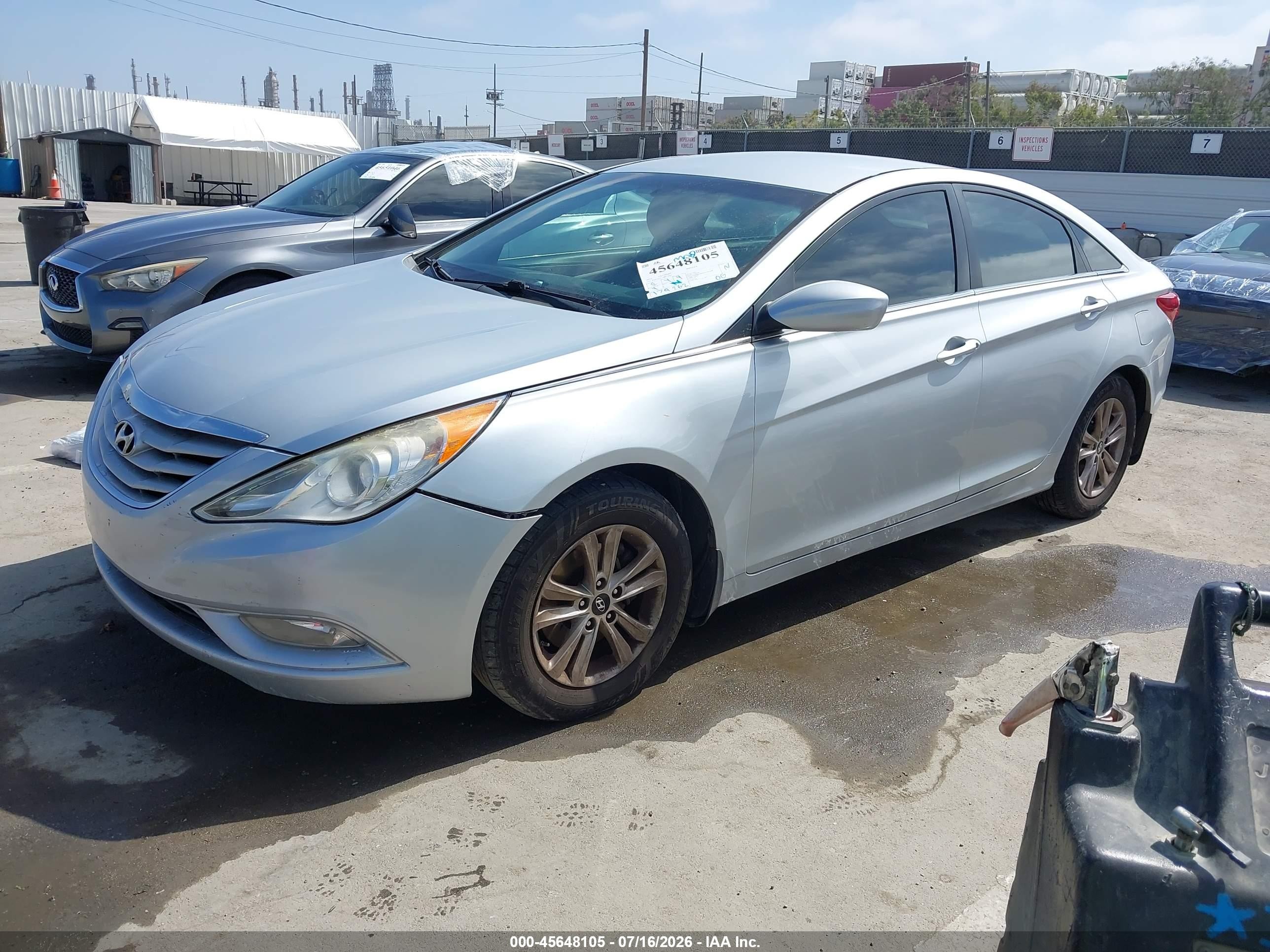 2013 Hyundai Sonata Gls Серебряный vin: 5NPEB4AC5DH574960