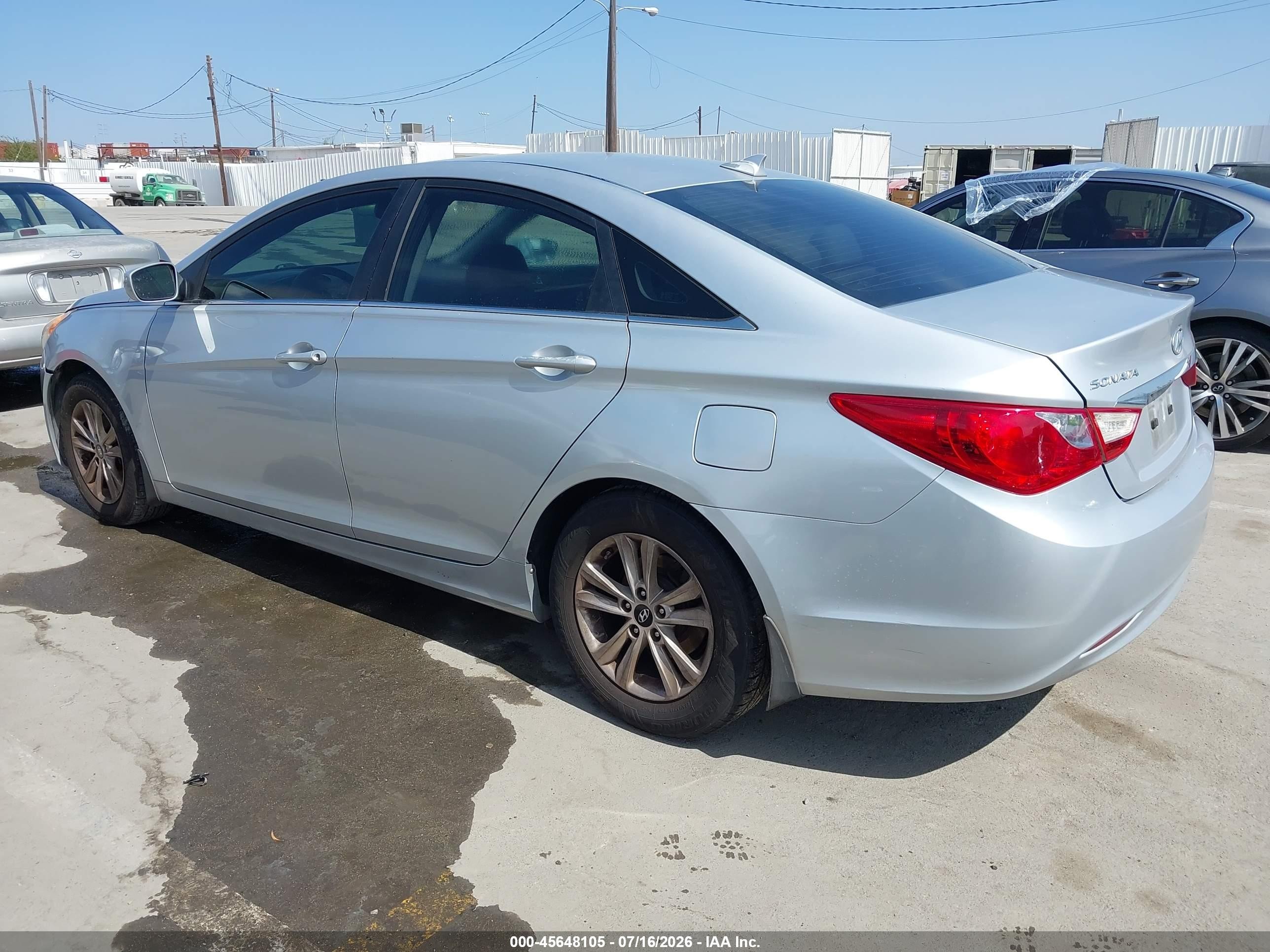 2013 Hyundai Sonata Gls Серебряный vin: 5NPEB4AC5DH574960