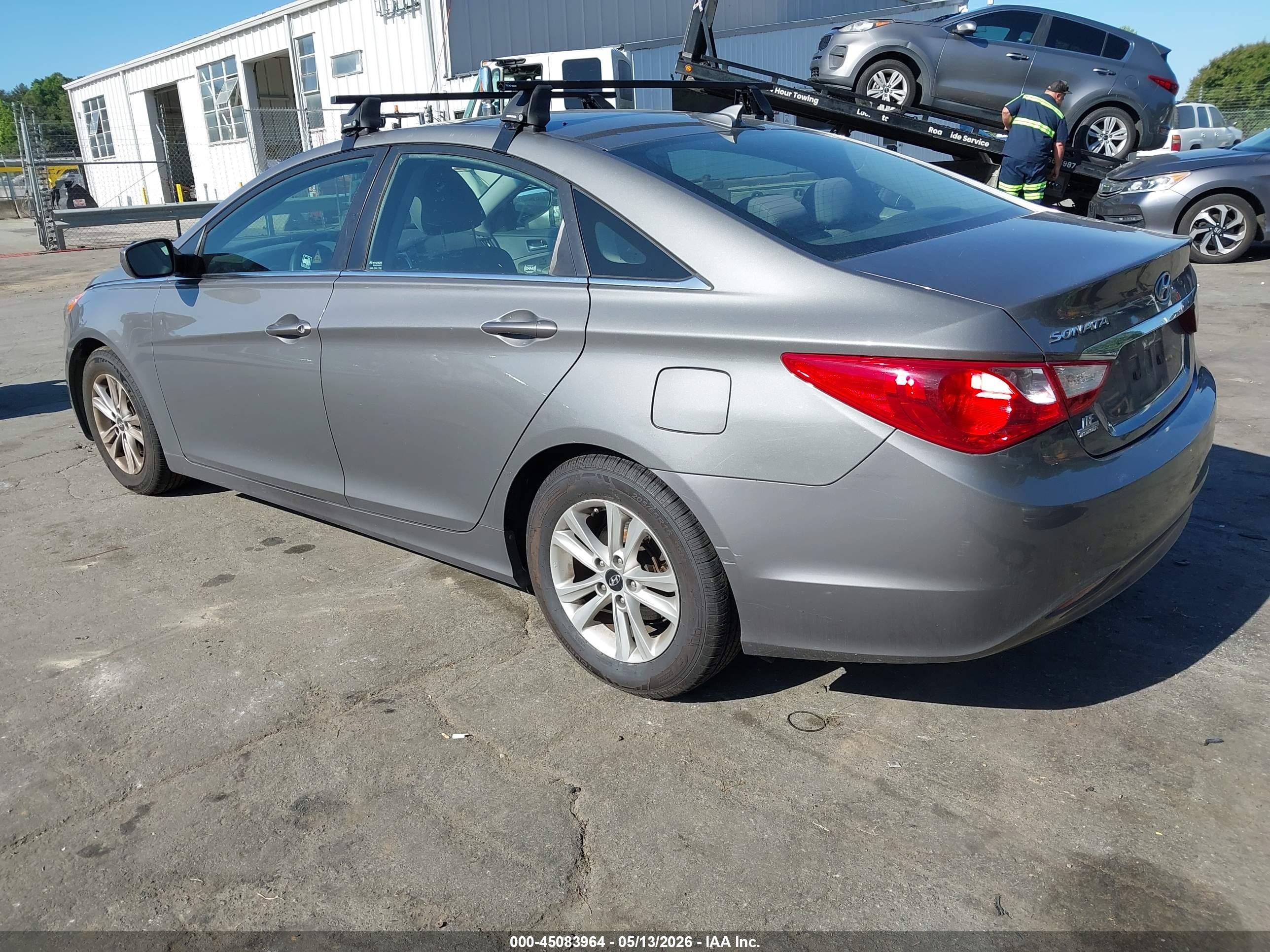 2013 Hyundai Sonata Gls Gray vin: 5NPEB4AC5DH585487