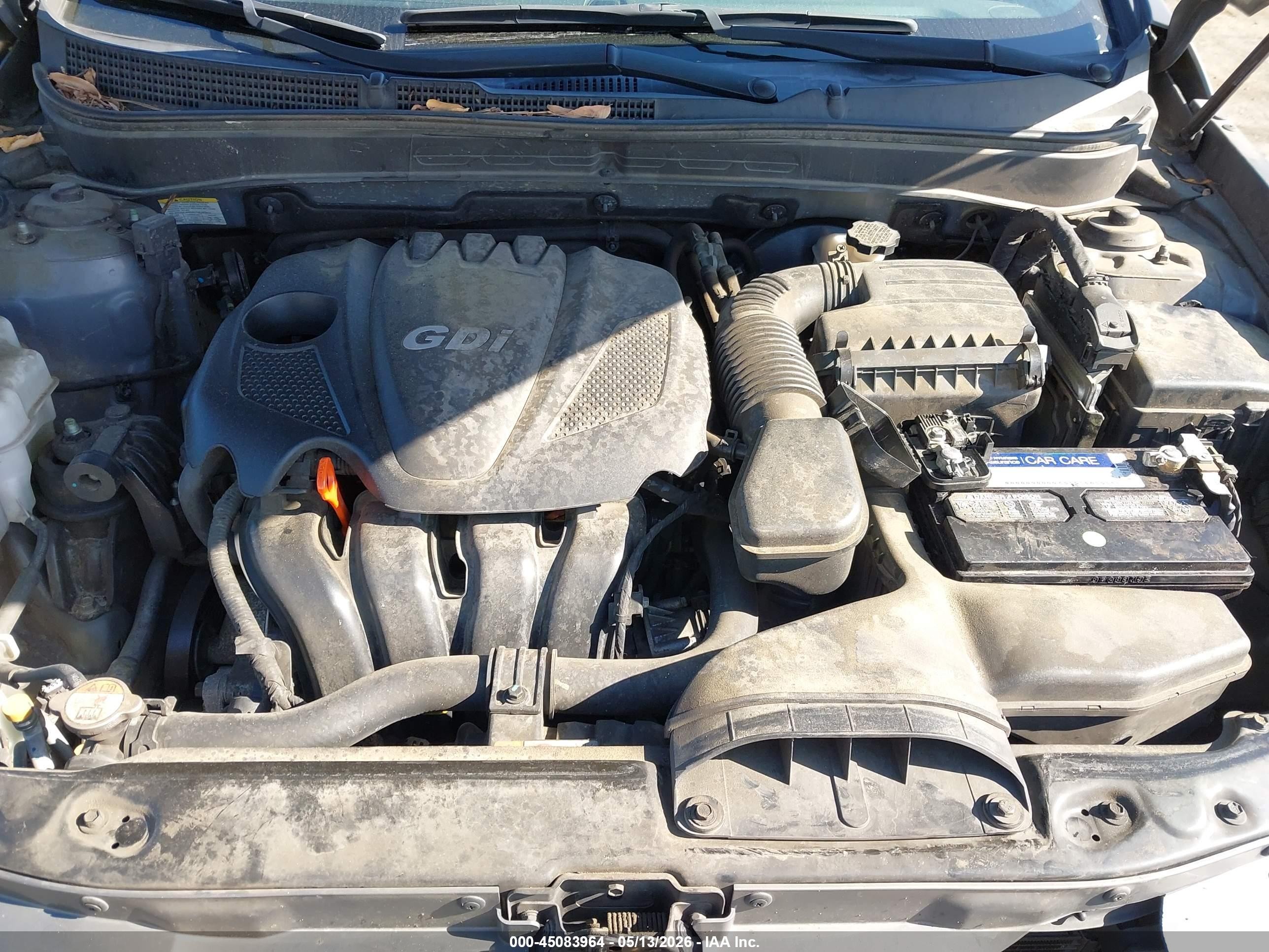 2013 Hyundai Sonata Gls Gray vin: 5NPEB4AC5DH585487