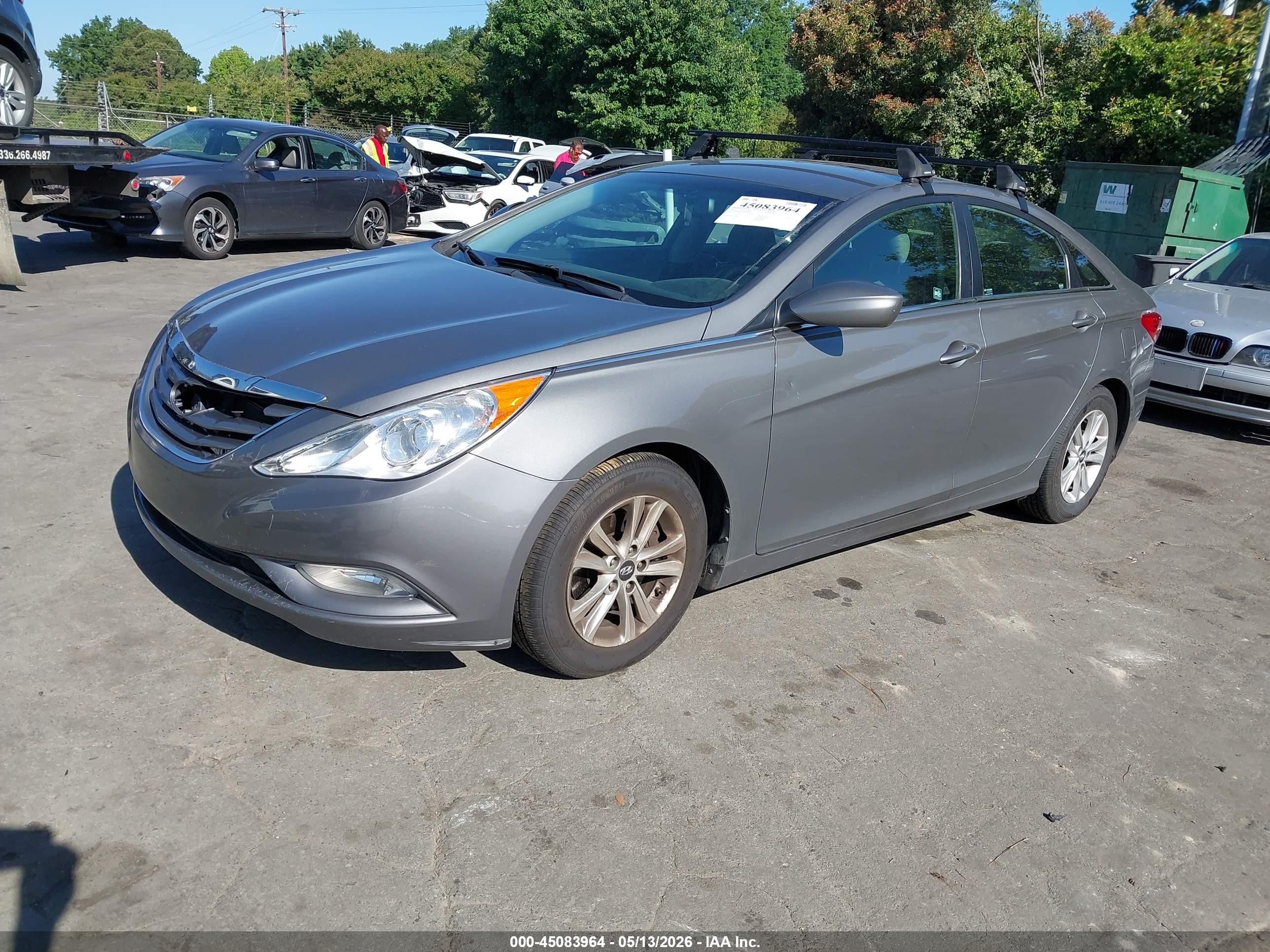 2013 Hyundai Sonata Gls Gray vin: 5NPEB4AC5DH585487