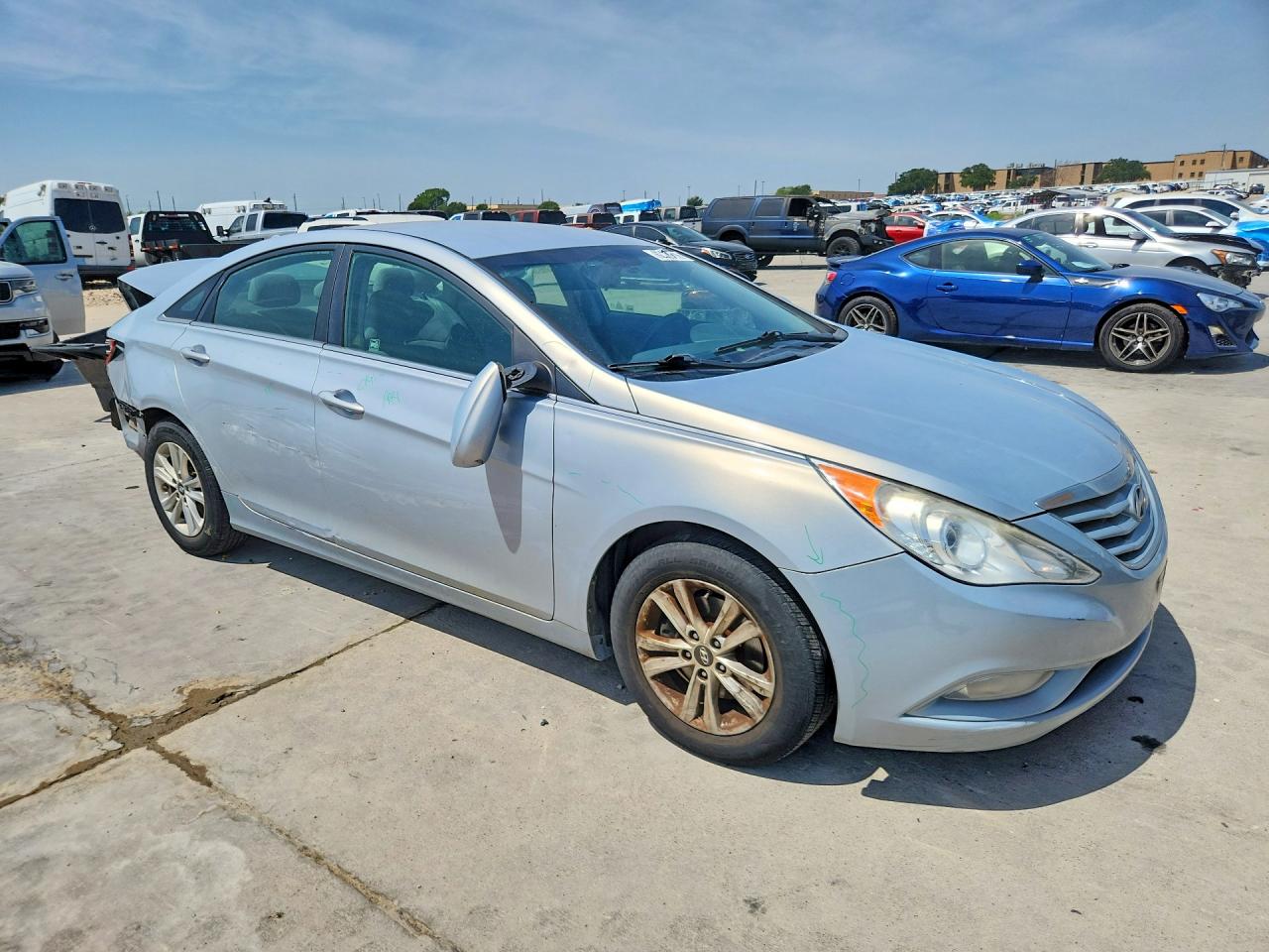2013 Hyundai Sonata Gls Silver vin: 5NPEB4AC5DH586235