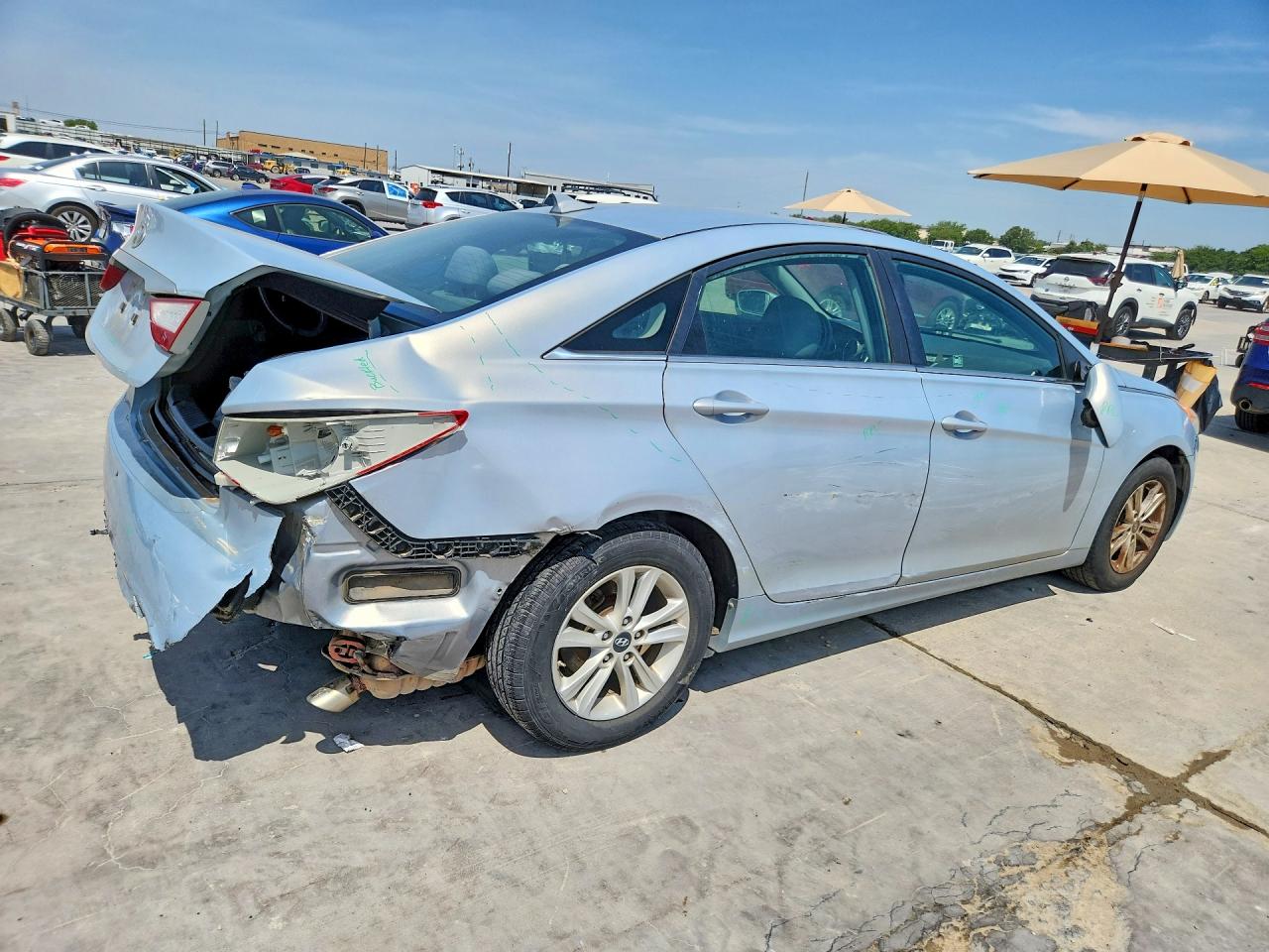 2013 Hyundai Sonata Gls Silver vin: 5NPEB4AC5DH586235