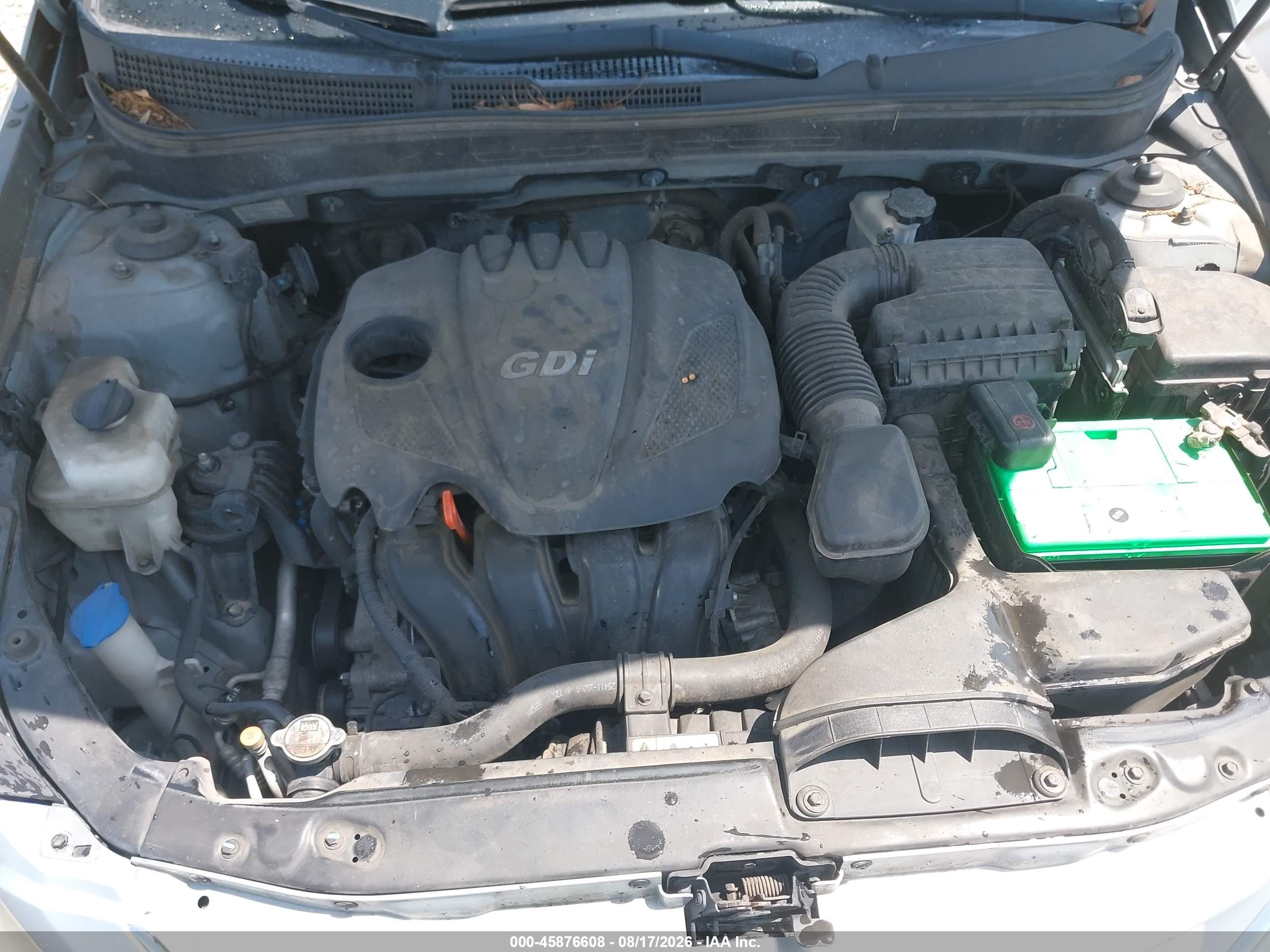 2013 Hyundai Sonata Gls Серый vin: 5NPEB4AC5DH586252