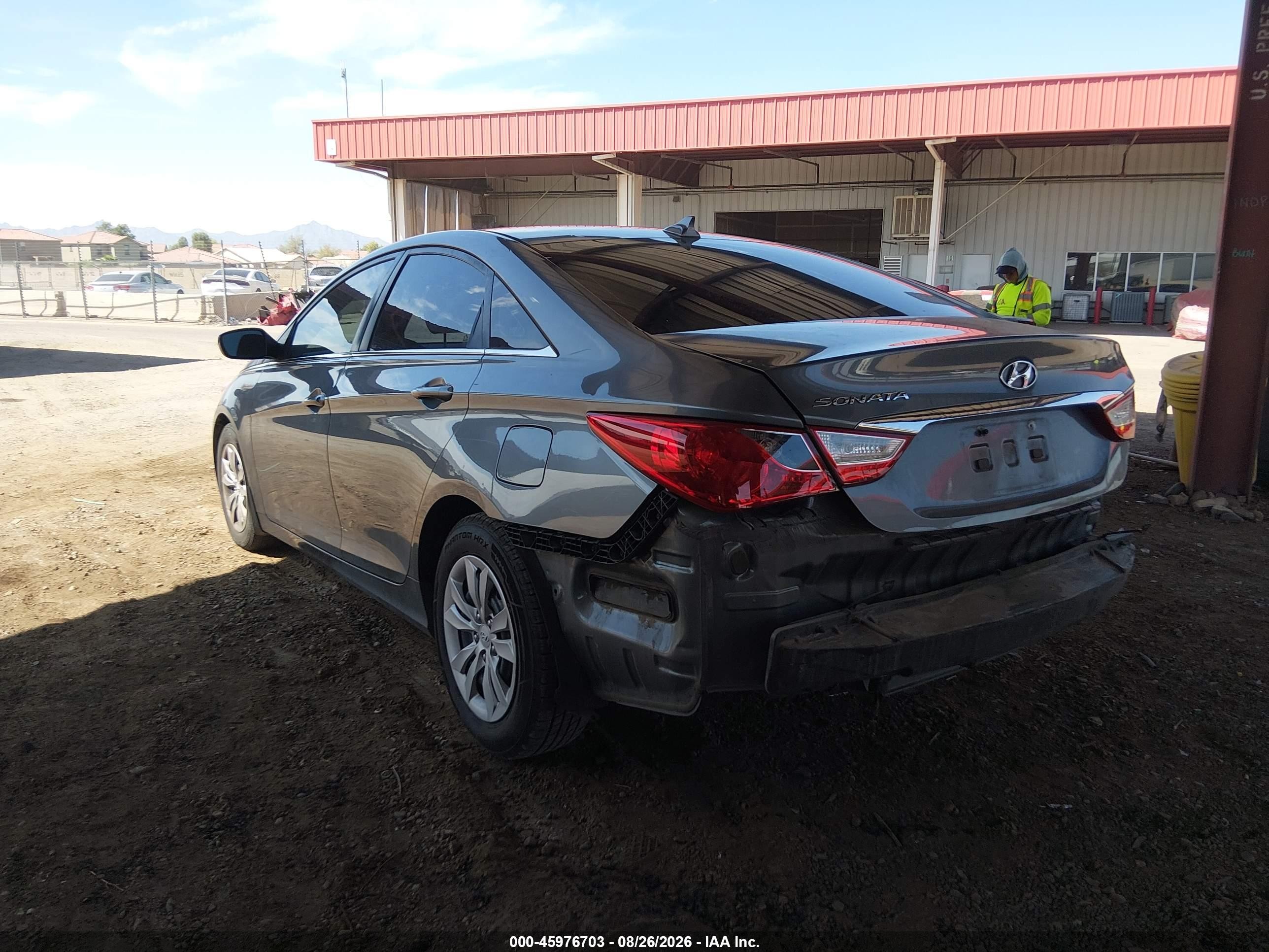 2013 Hyundai Sonata Gls Gray vin: 5NPEB4AC5DH592620