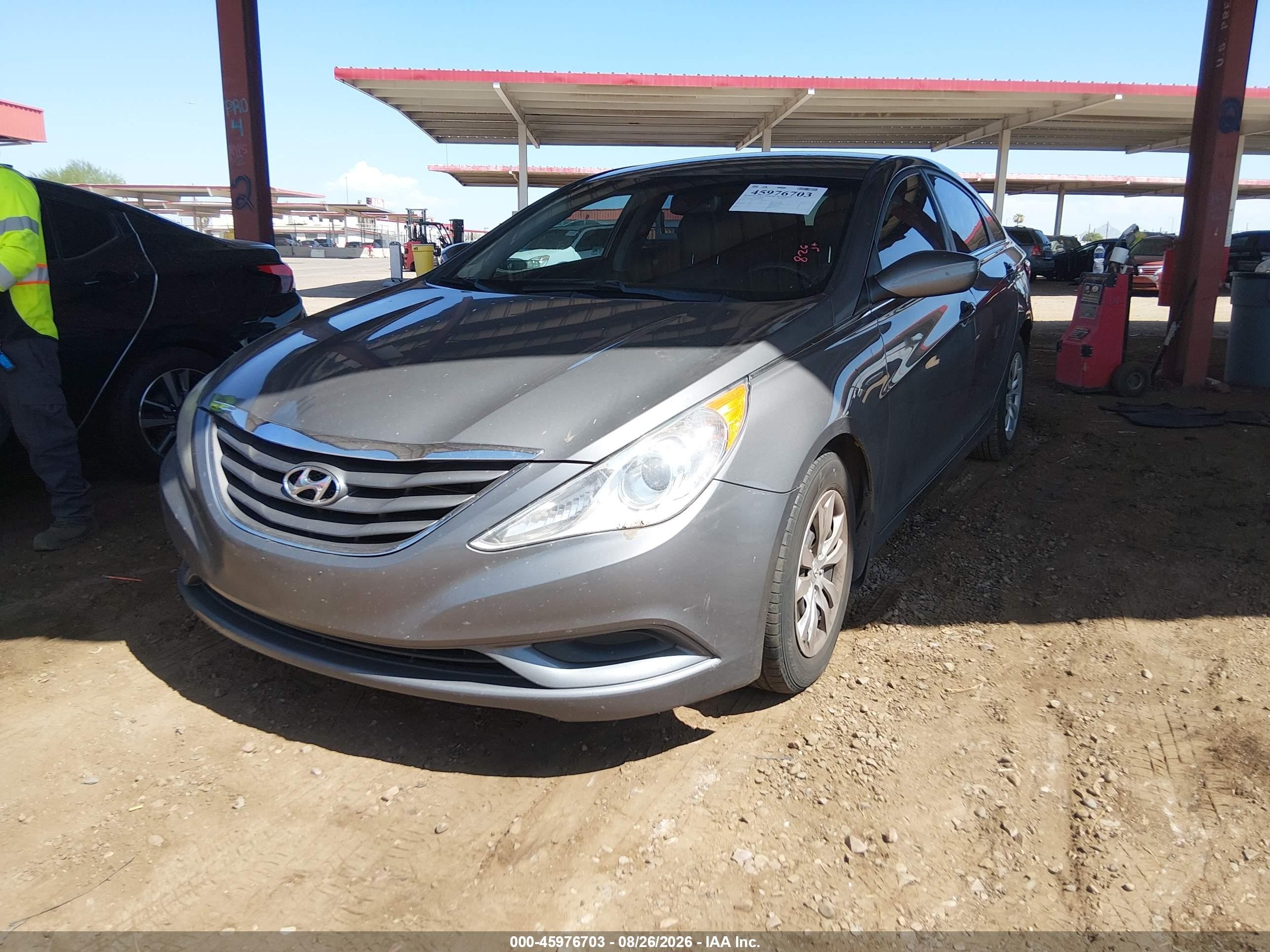 2013 Hyundai Sonata Gls Gray vin: 5NPEB4AC5DH592620