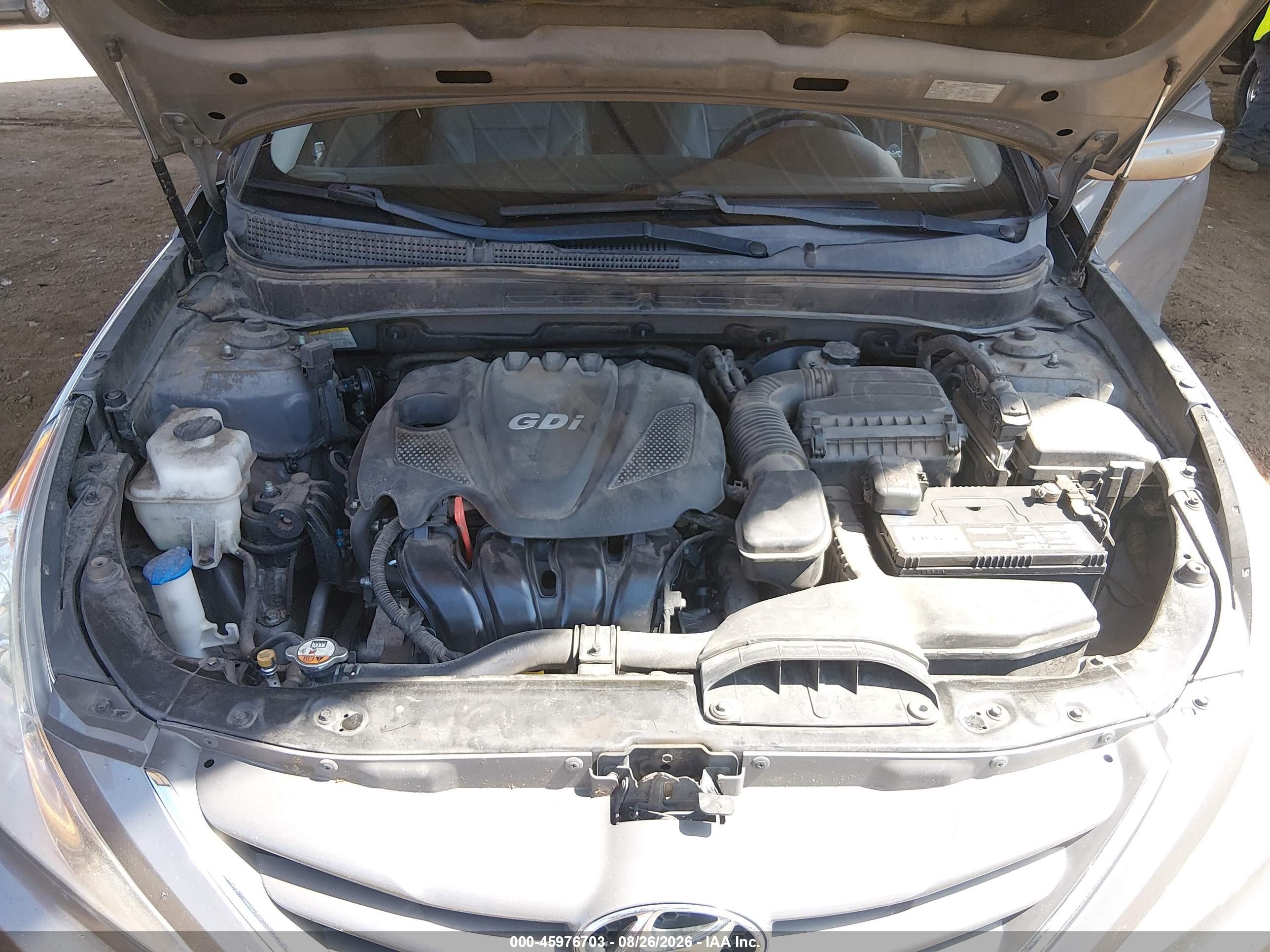 2013 Hyundai Sonata Gls Gray vin: 5NPEB4AC5DH592620