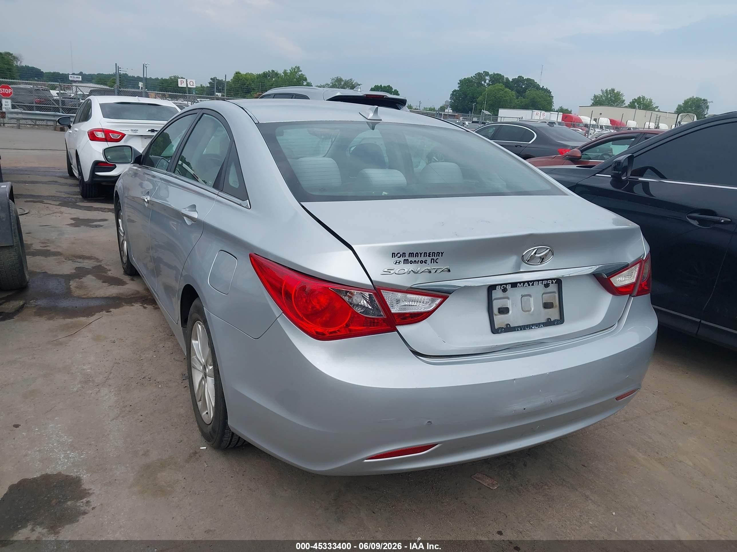 2013 Hyundai Sonata Gls Silver vin: 5NPEB4AC5DH608508