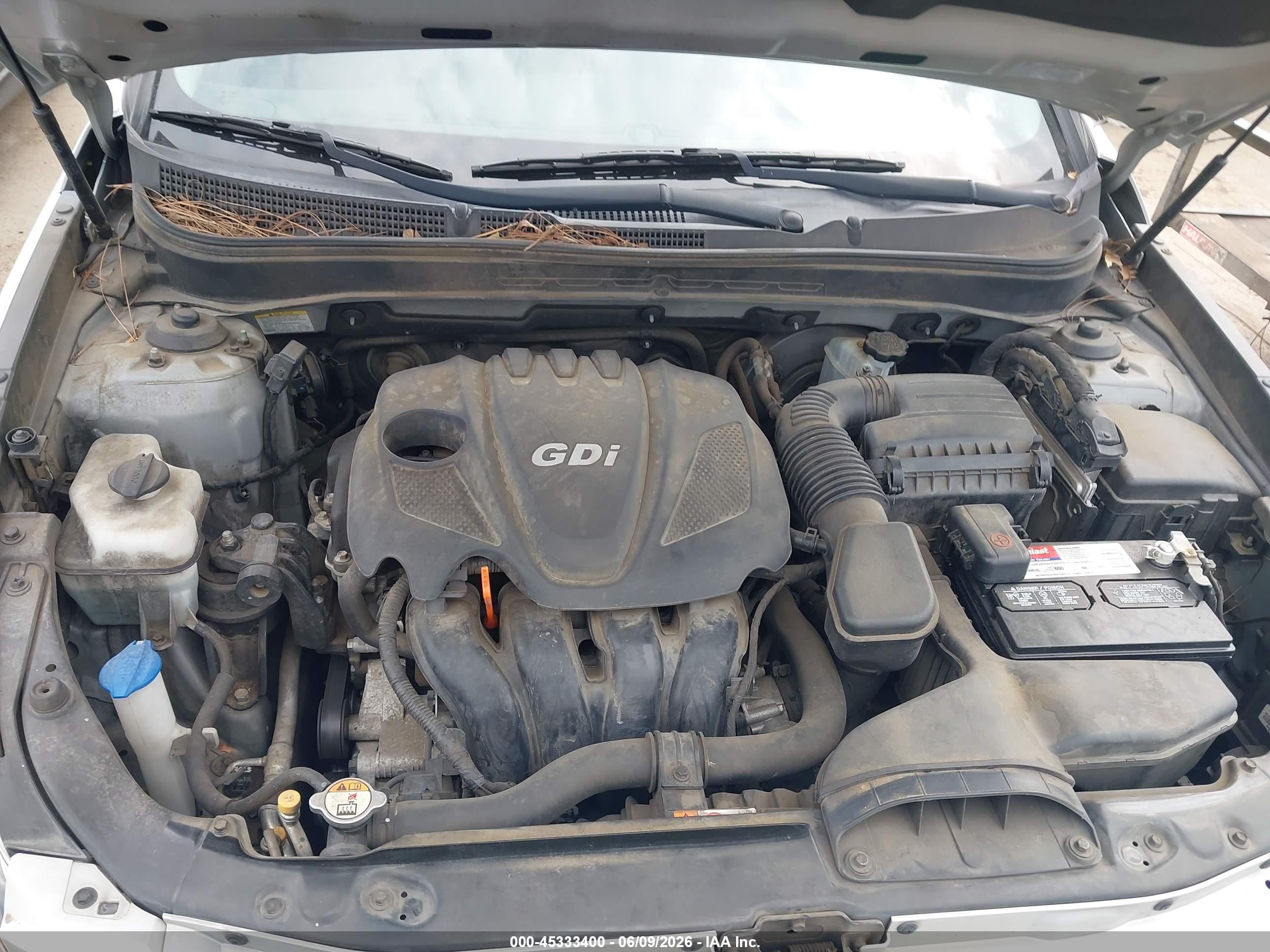 2013 Hyundai Sonata Gls Silver vin: 5NPEB4AC5DH608508
