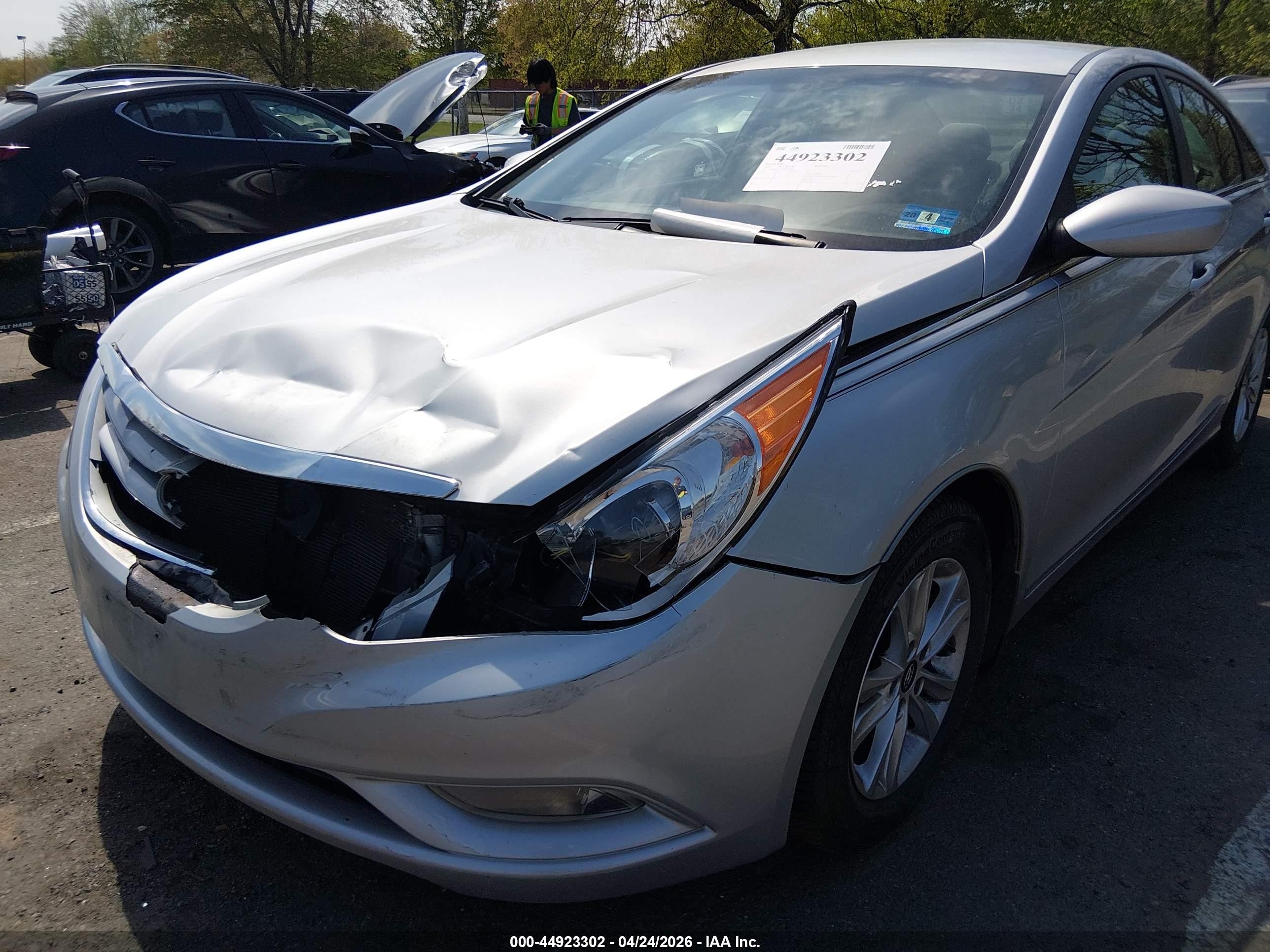 2013 Hyundai Sonata Gls Silver vin: 5NPEB4AC5DH611666