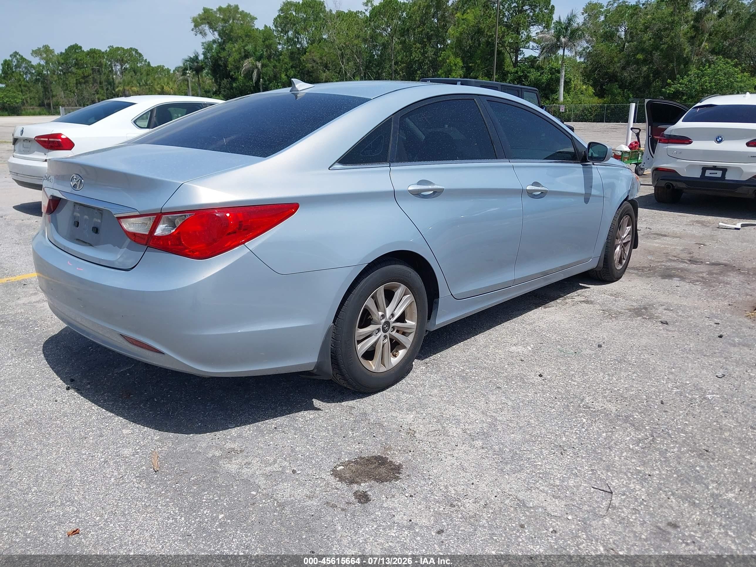 2013 Hyundai Sonata Gls Silver vin: 5NPEB4AC5DH616141