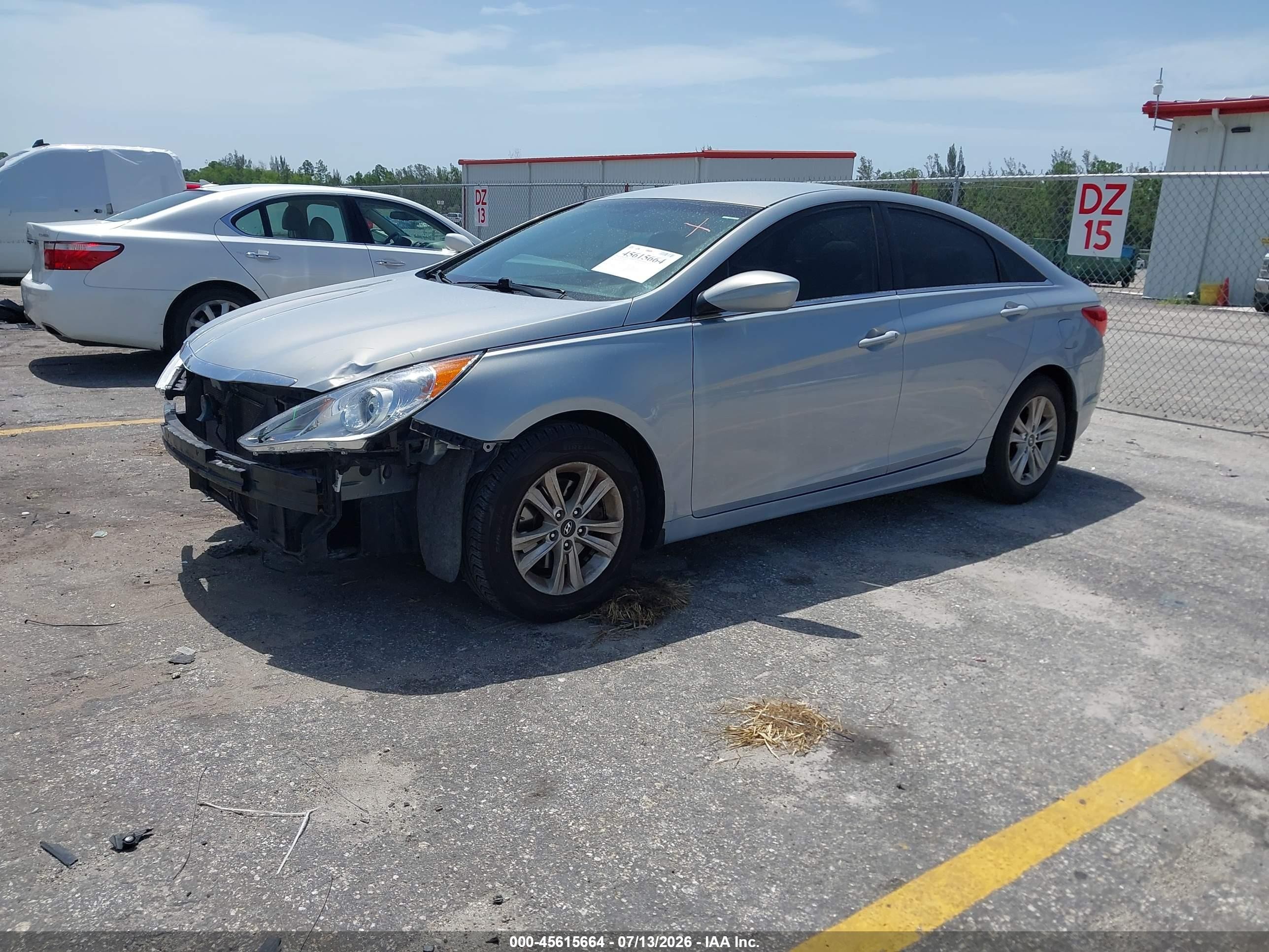 2013 Hyundai Sonata Gls Silver vin: 5NPEB4AC5DH616141