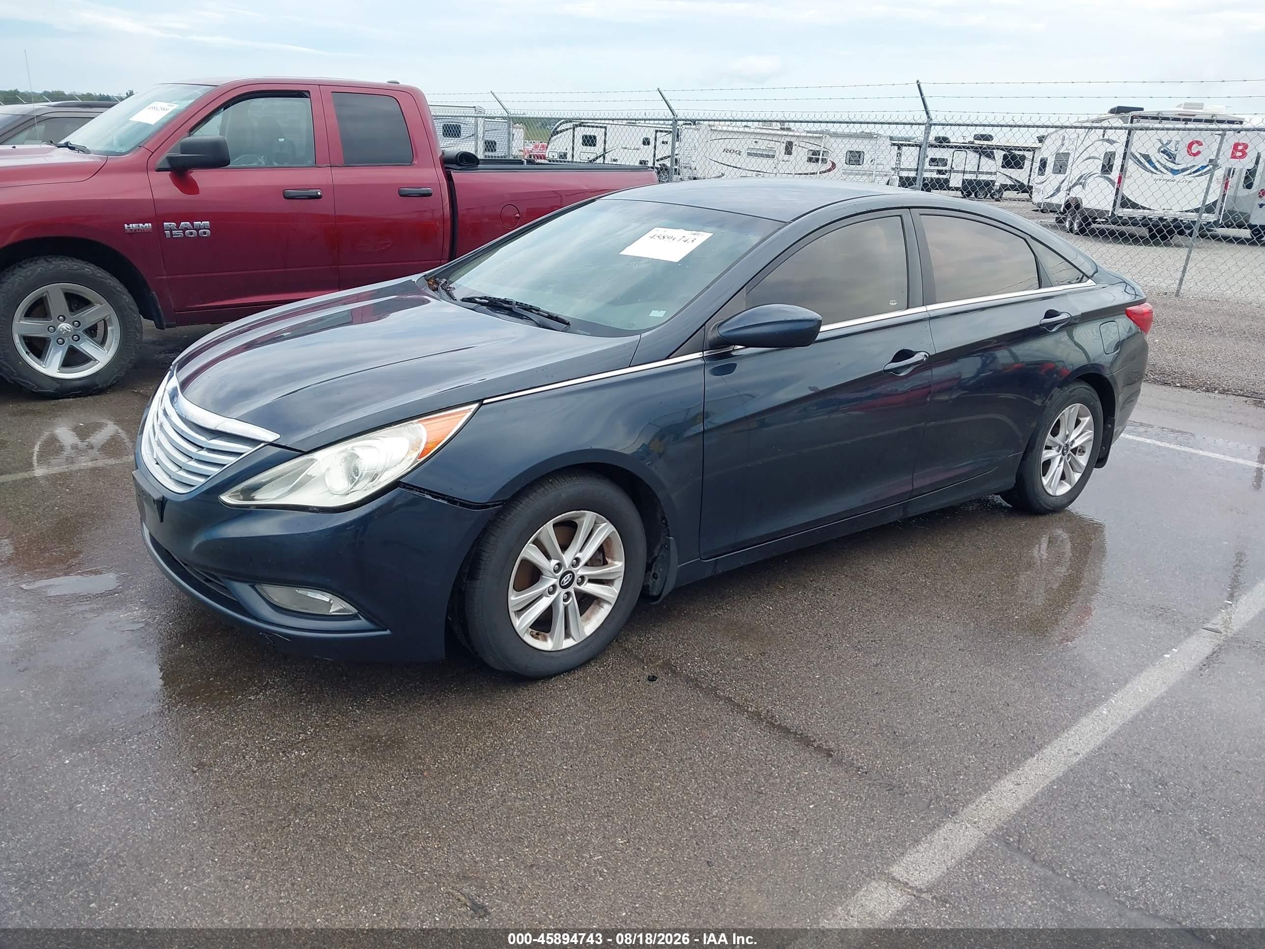 2013 Hyundai Sonata Gls Dark Blue vin: 5NPEB4AC5DH637331