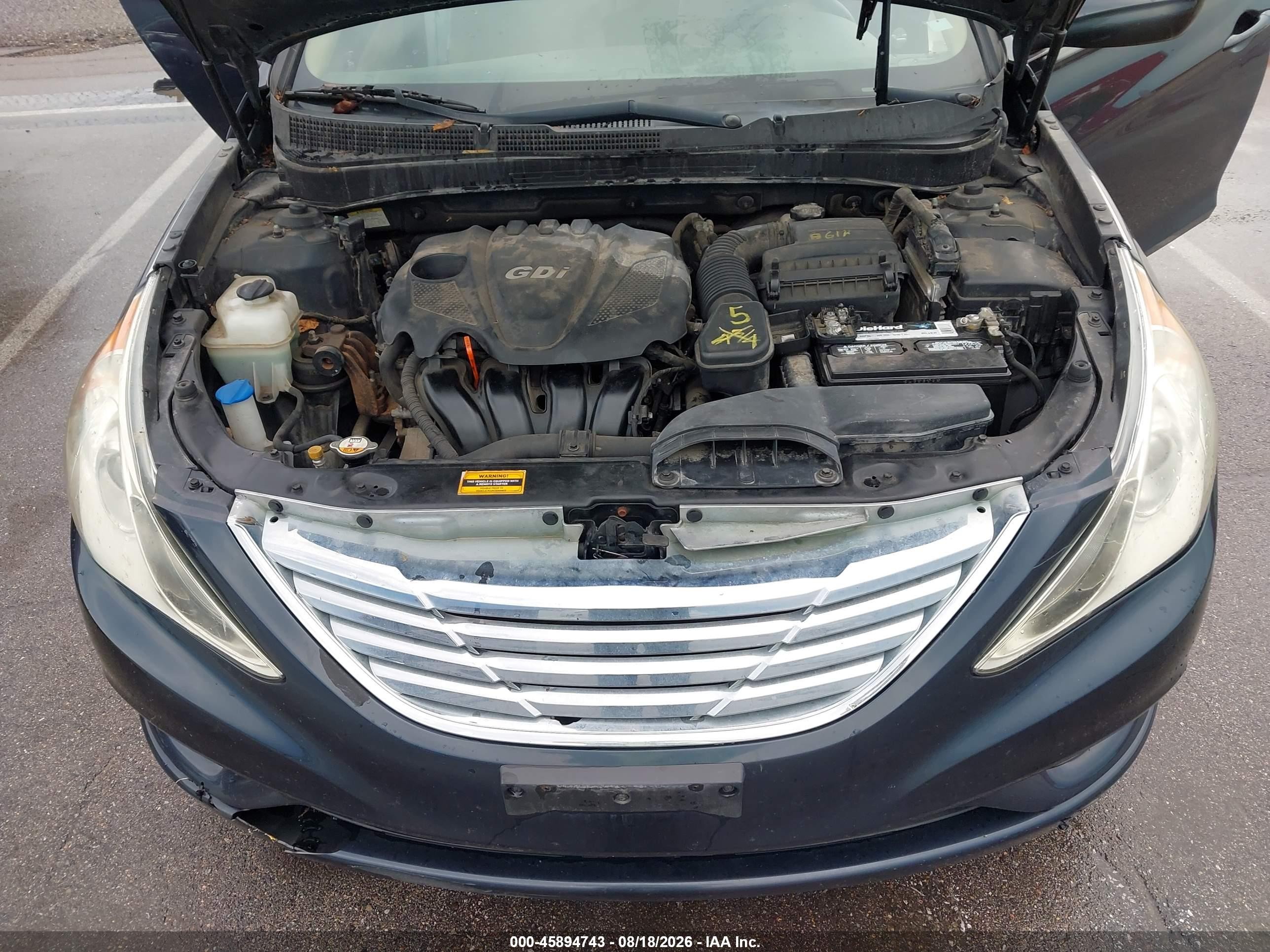 2013 Hyundai Sonata Gls Dark Blue vin: 5NPEB4AC5DH637331