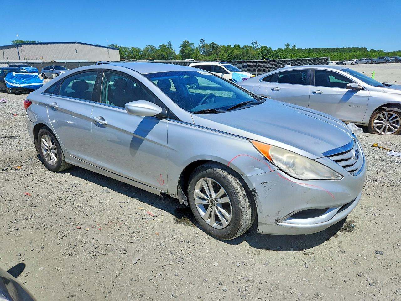 2013 Hyundai Sonata Gls Silver vin: 5NPEB4AC5DH637927