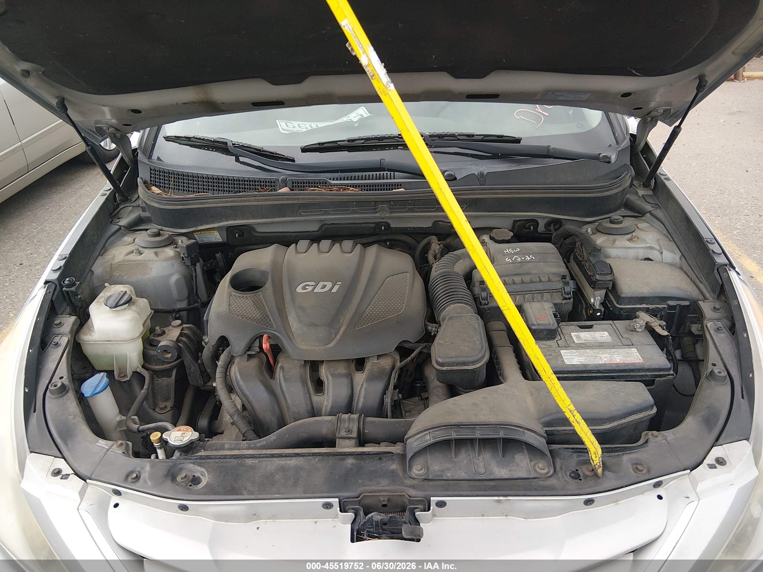 2013 Hyundai Sonata Gls Серый vin: 5NPEB4AC5DH653495