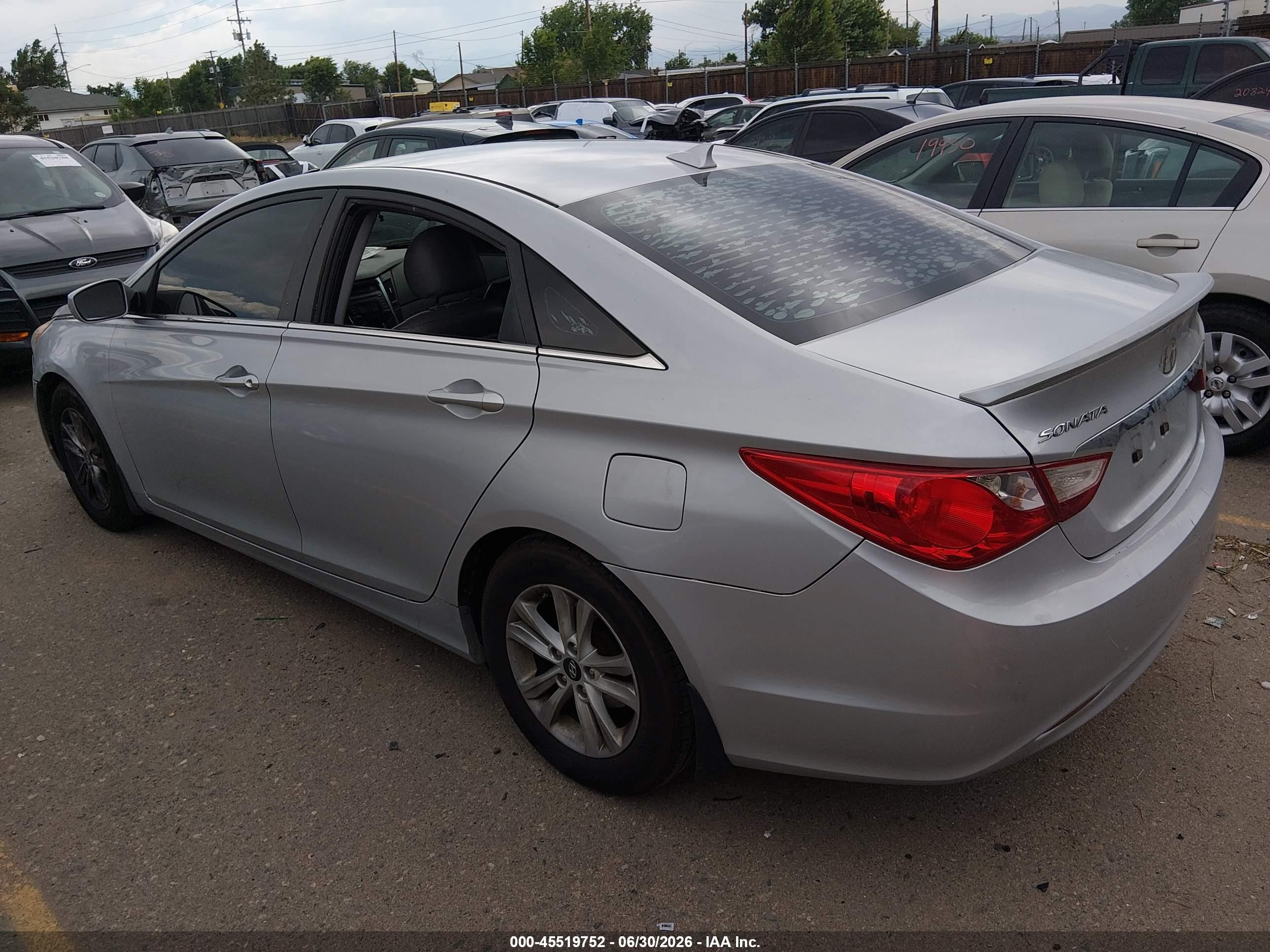 2013 Hyundai Sonata Gls Серый vin: 5NPEB4AC5DH653495