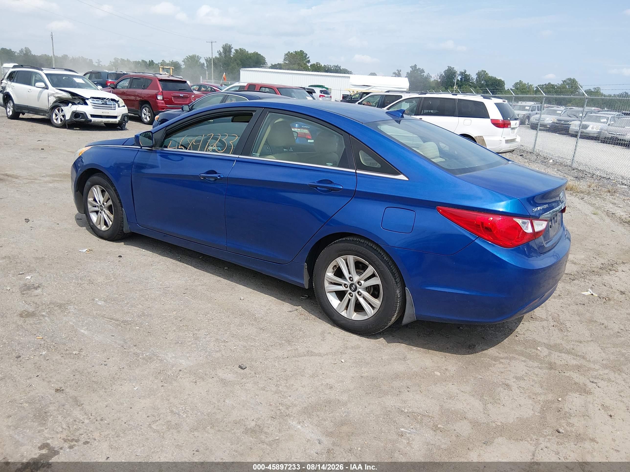 2013 Hyundai Sonata Gls Blue vin: 5NPEB4AC5DH659166