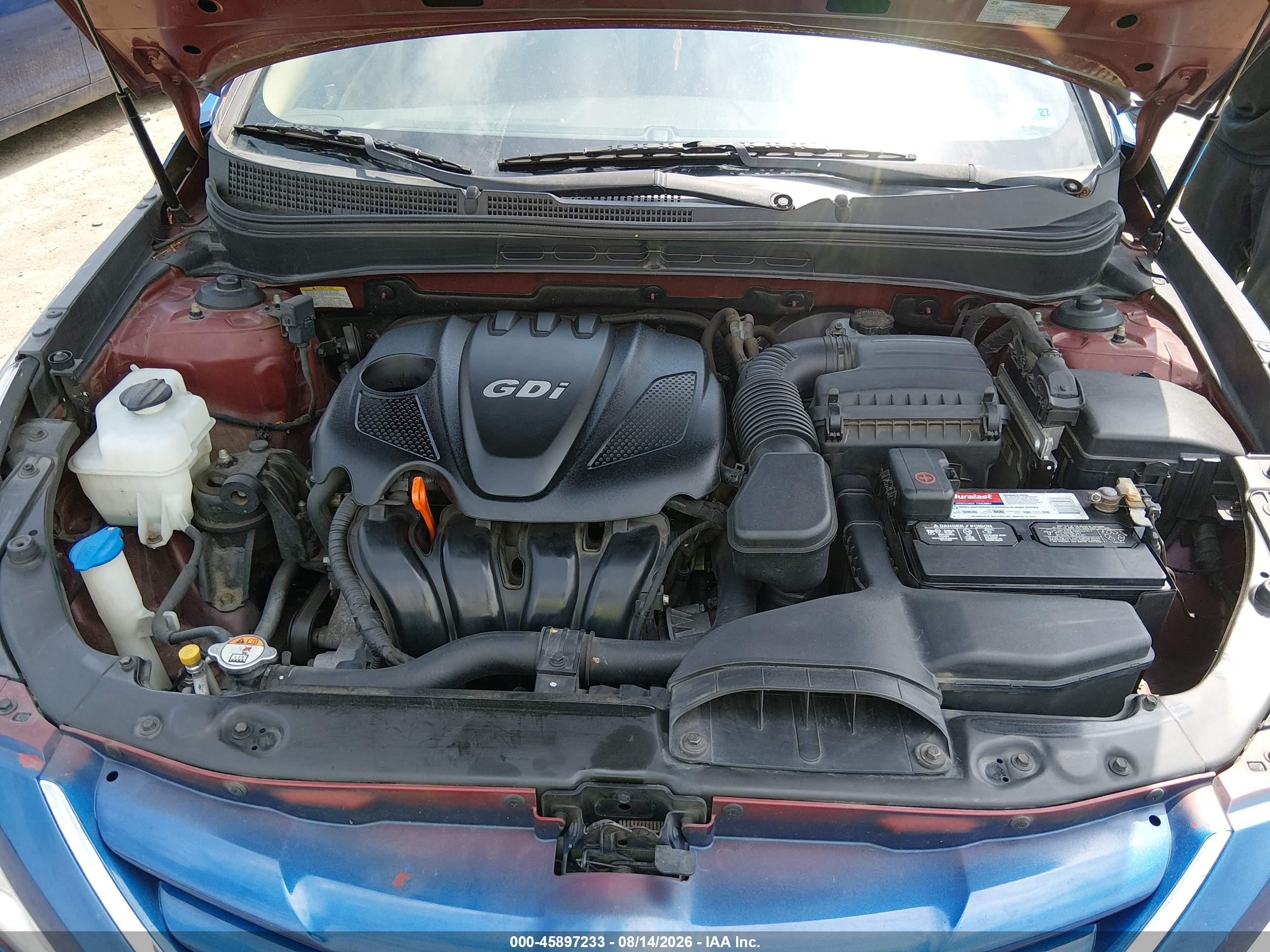 2013 Hyundai Sonata Gls Blue vin: 5NPEB4AC5DH659166