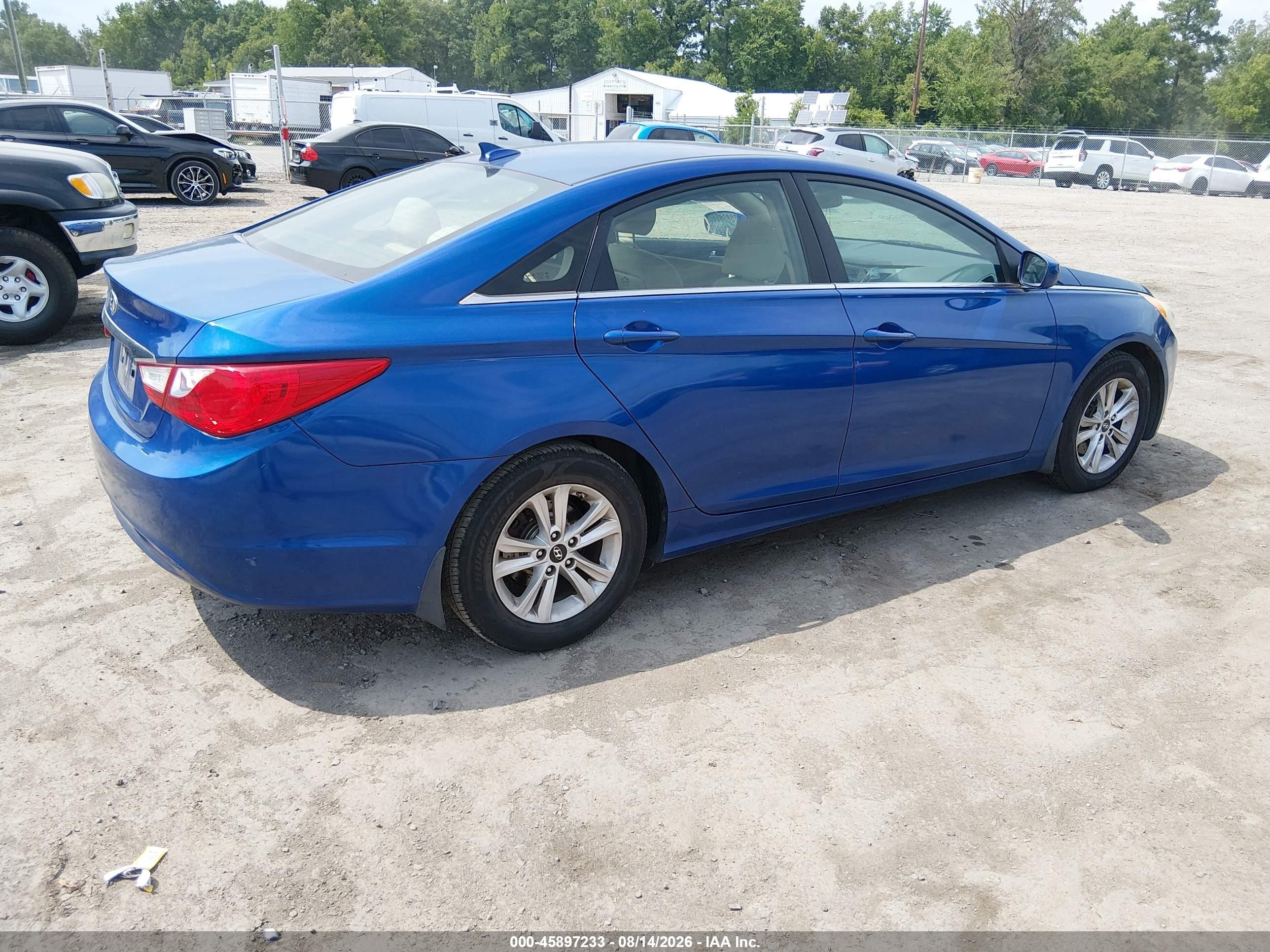 2013 Hyundai Sonata Gls Blue vin: 5NPEB4AC5DH659166