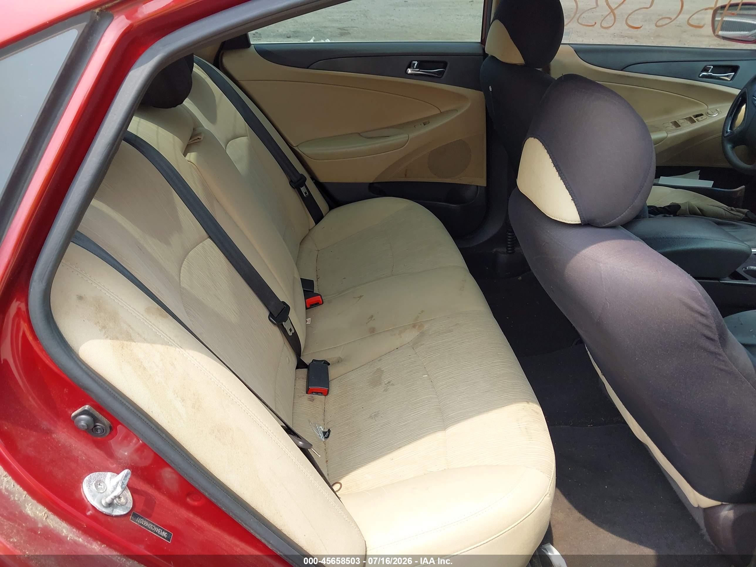 2013 Hyundai Sonata Gls Red vin: 5NPEB4AC5DH661077