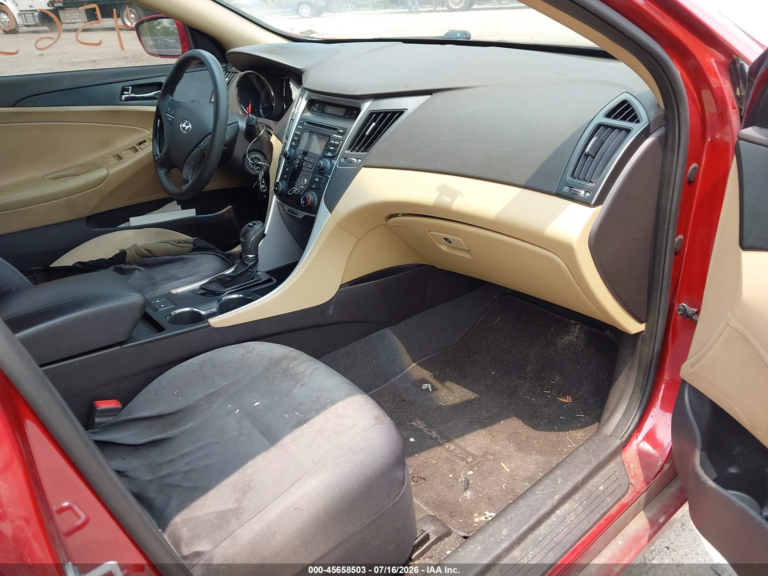 2013 Hyundai Sonata Gls Red vin: 5NPEB4AC5DH661077