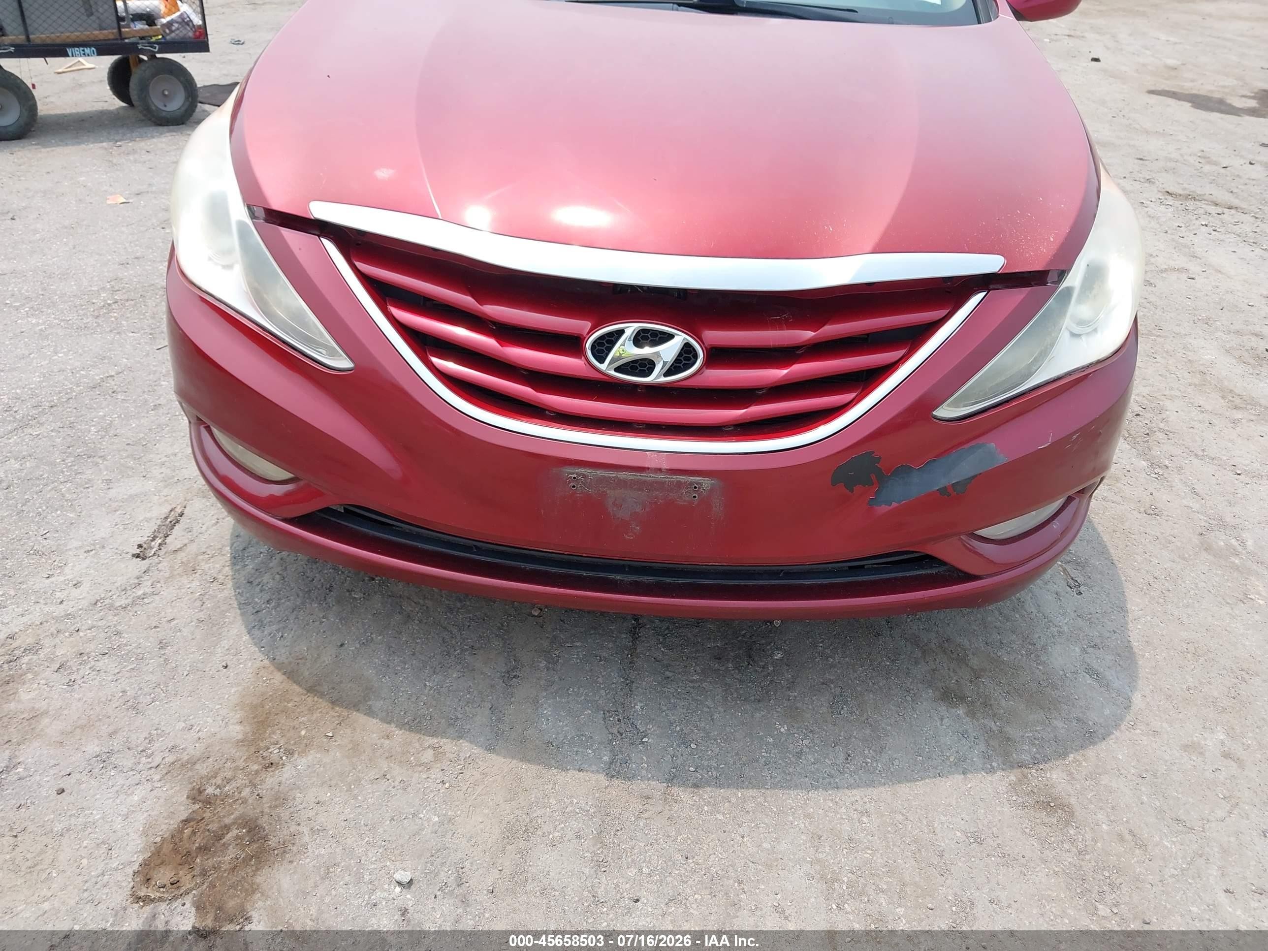 2013 Hyundai Sonata Gls Red vin: 5NPEB4AC5DH661077