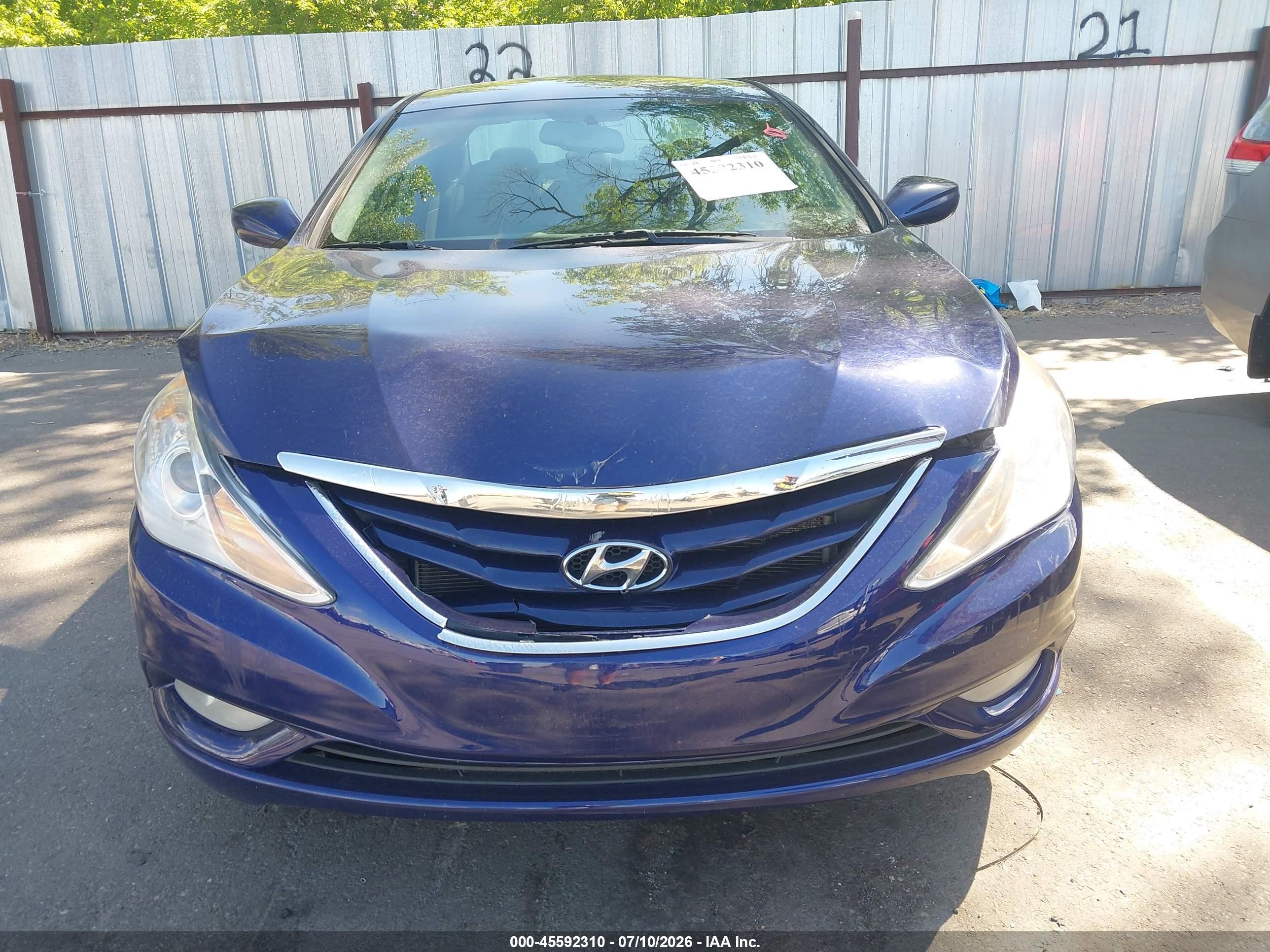 2013 Hyundai Sonata Gls Purple vin: 5NPEB4AC5DH669308