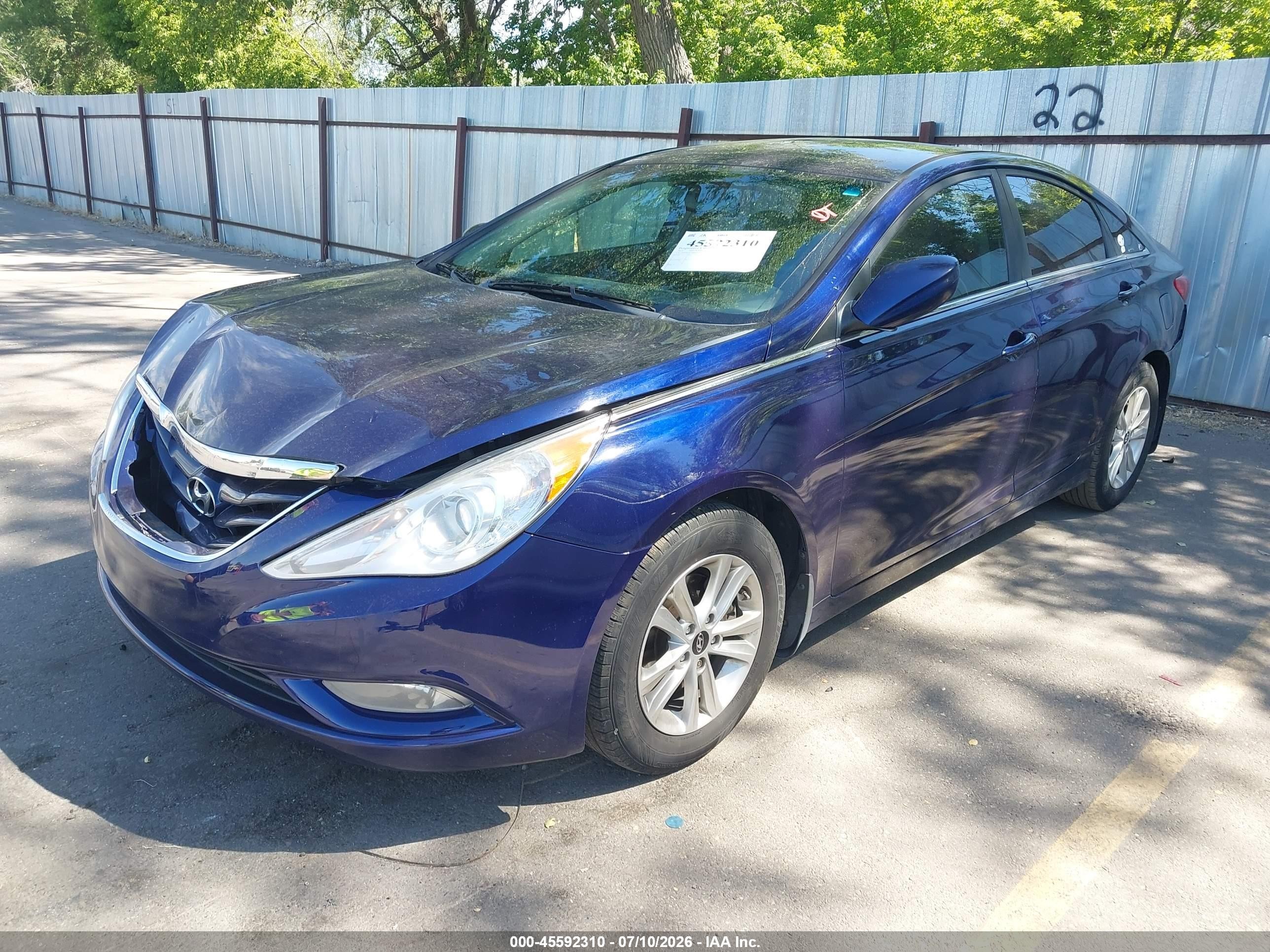2013 Hyundai Sonata Gls Purple vin: 5NPEB4AC5DH669308