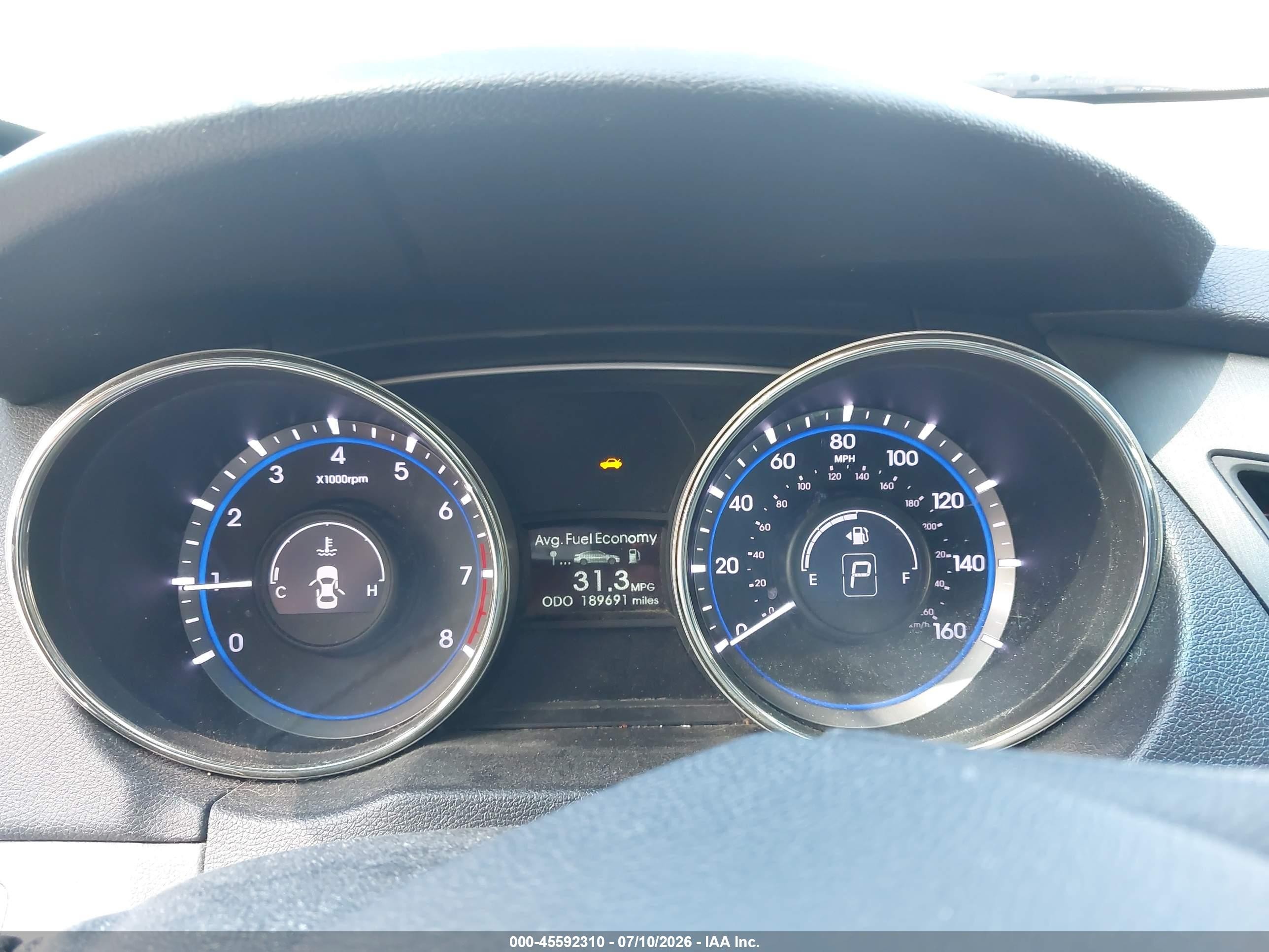 2013 Hyundai Sonata Gls Purple vin: 5NPEB4AC5DH669308