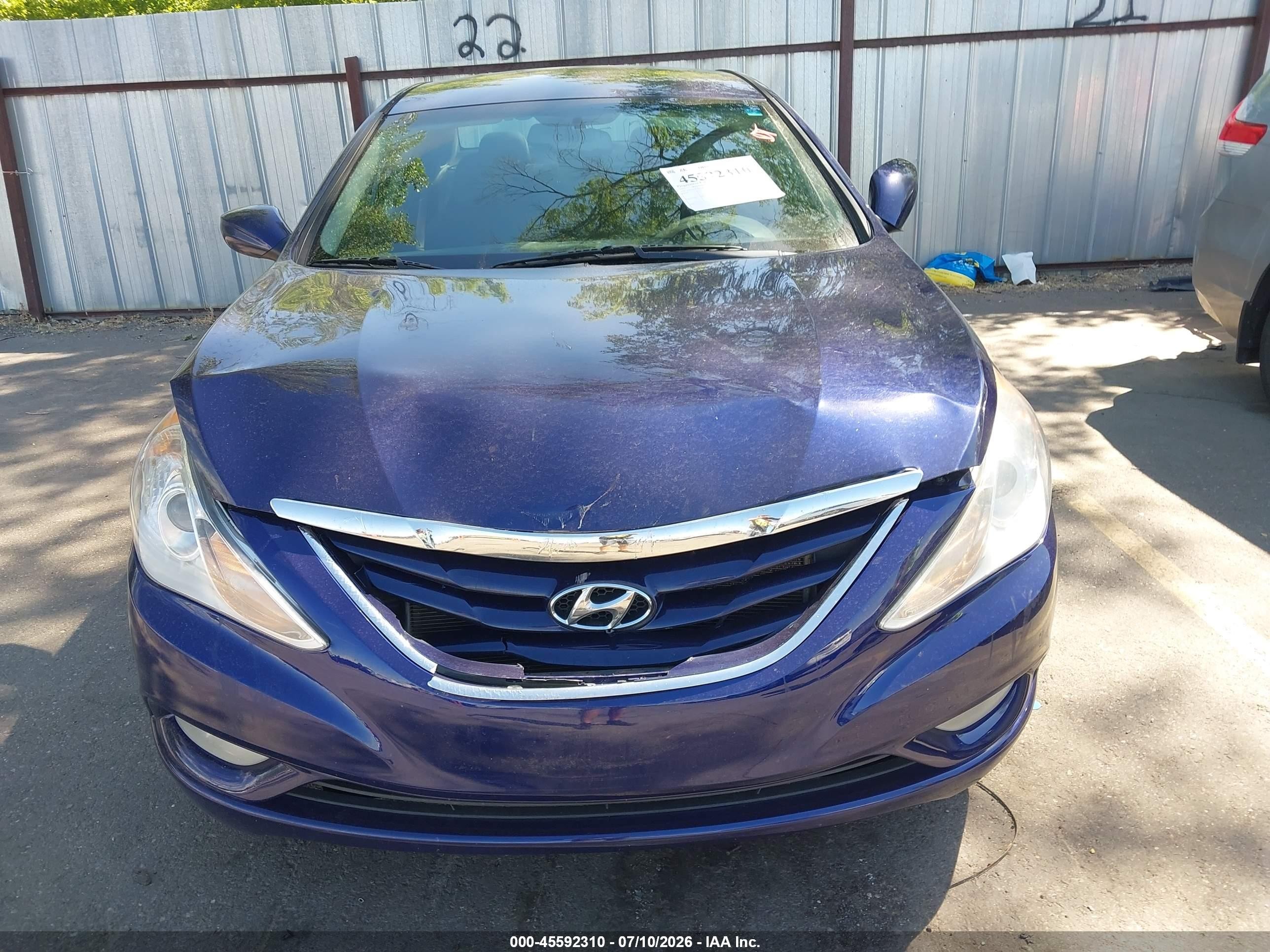 2013 Hyundai Sonata Gls Purple vin: 5NPEB4AC5DH669308