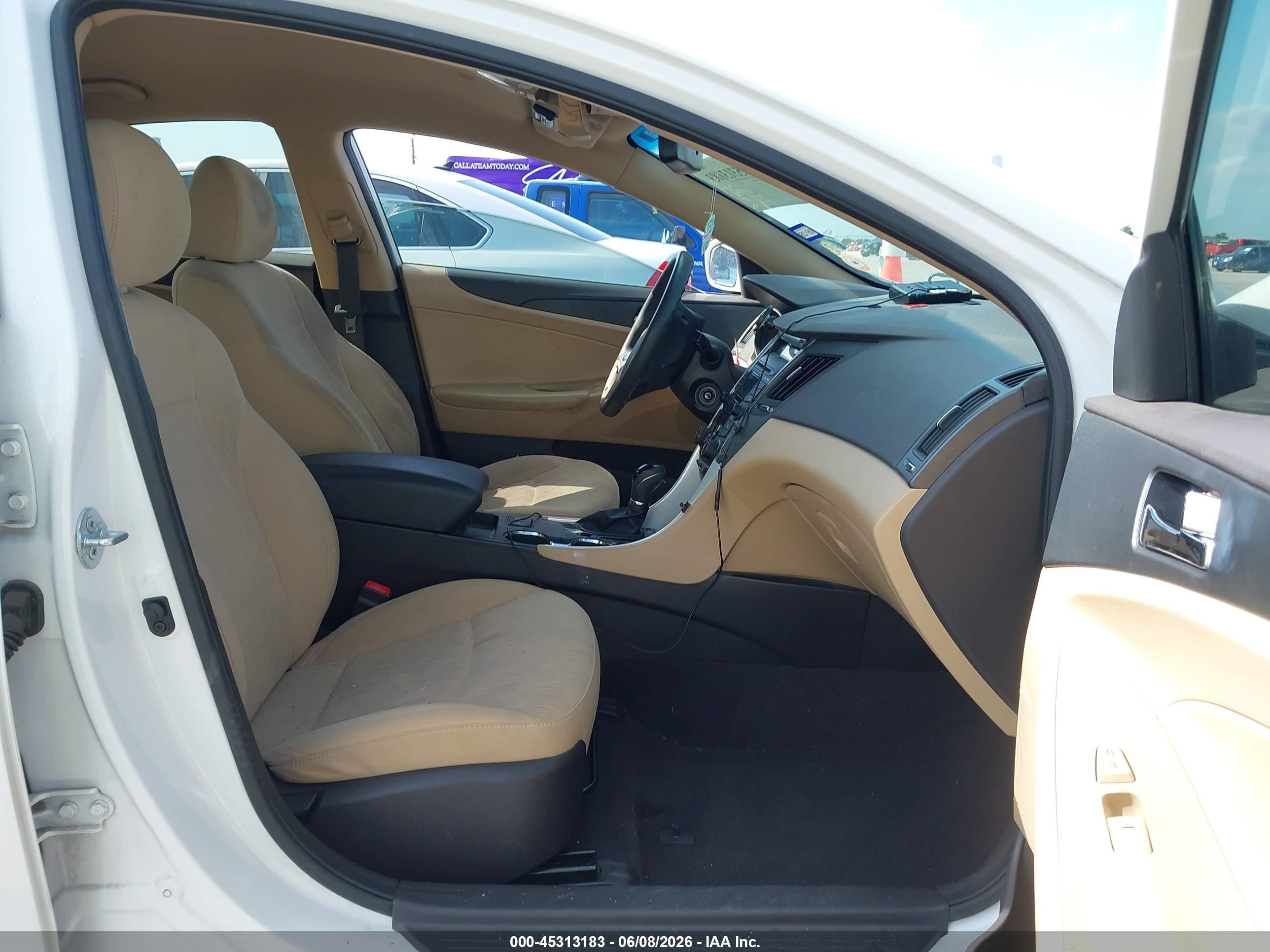 2013 Hyundai Sonata Gls White vin: 5NPEB4AC5DH672368