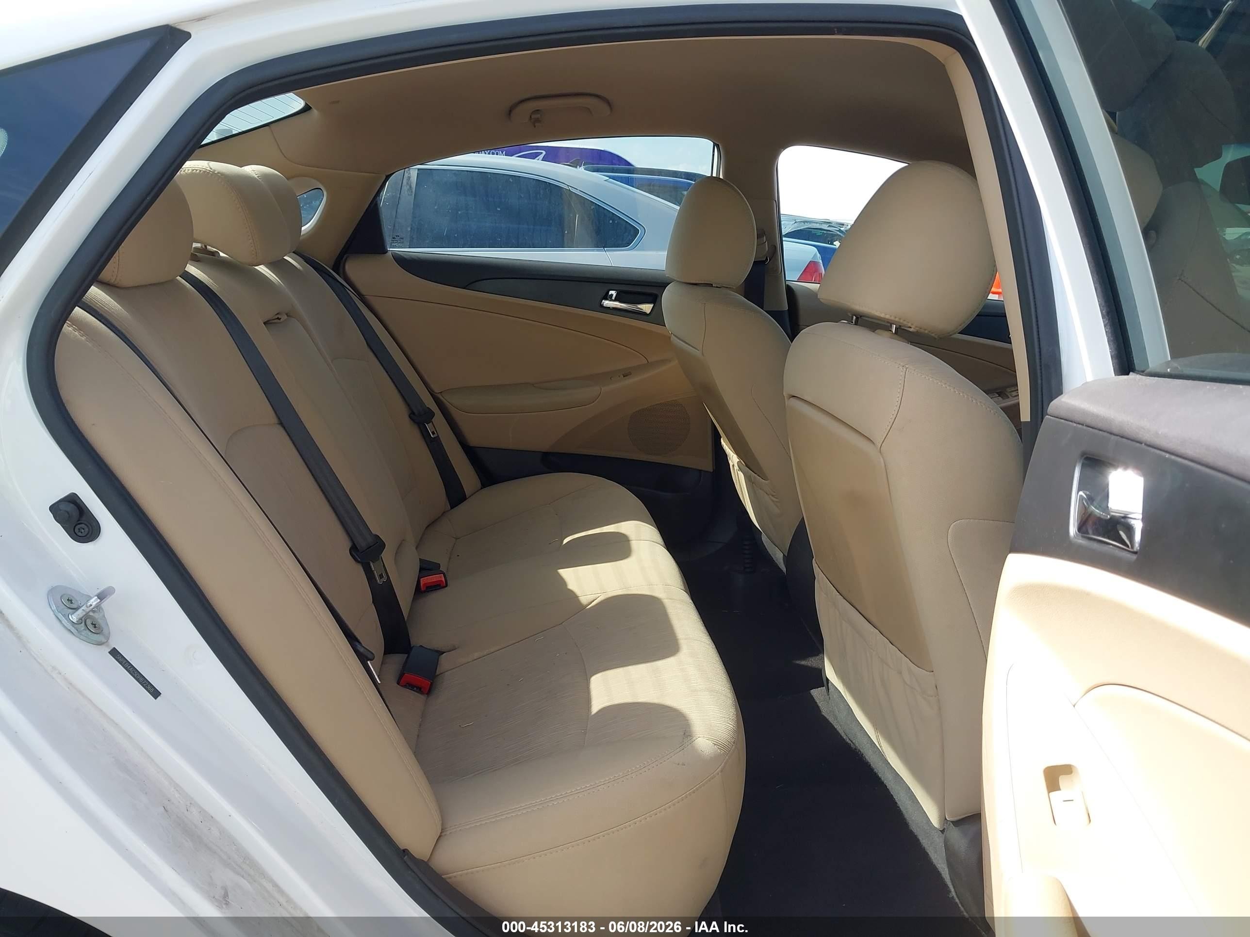 2013 Hyundai Sonata Gls White vin: 5NPEB4AC5DH672368