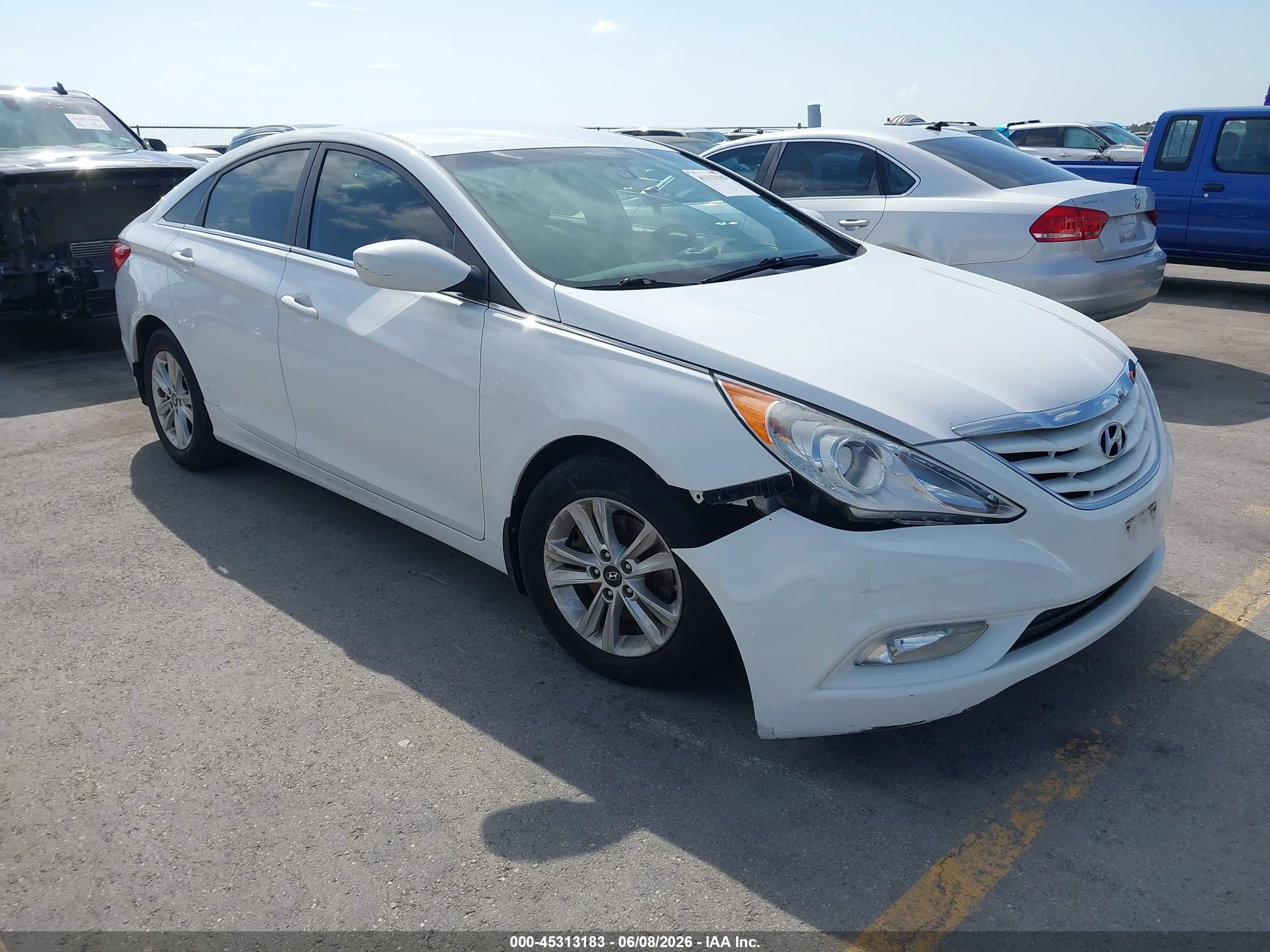 2013 Hyundai Sonata Gls White vin: 5NPEB4AC5DH672368