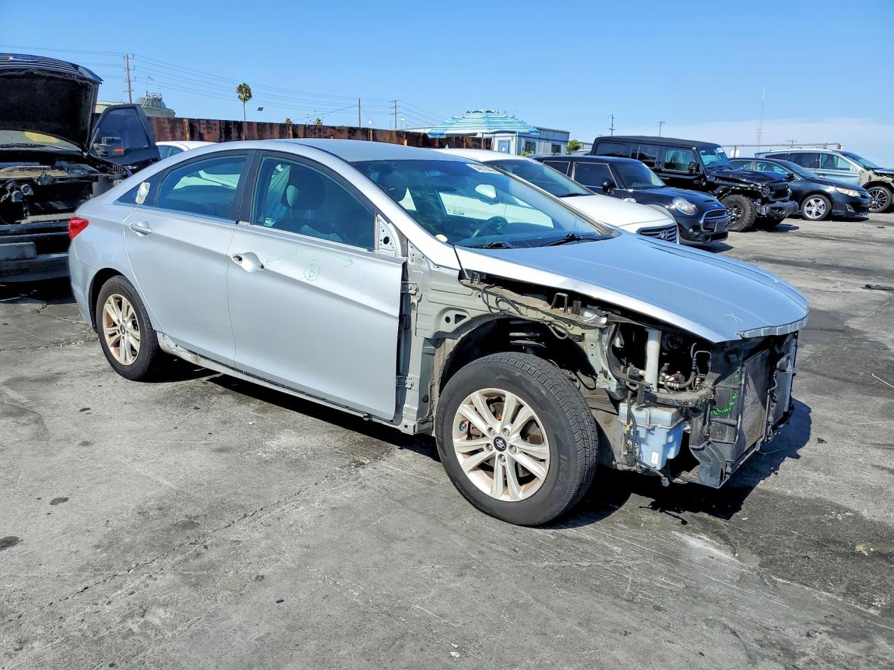 2013 Hyundai Sonata Gls Silver vin: 5NPEB4AC5DH673181