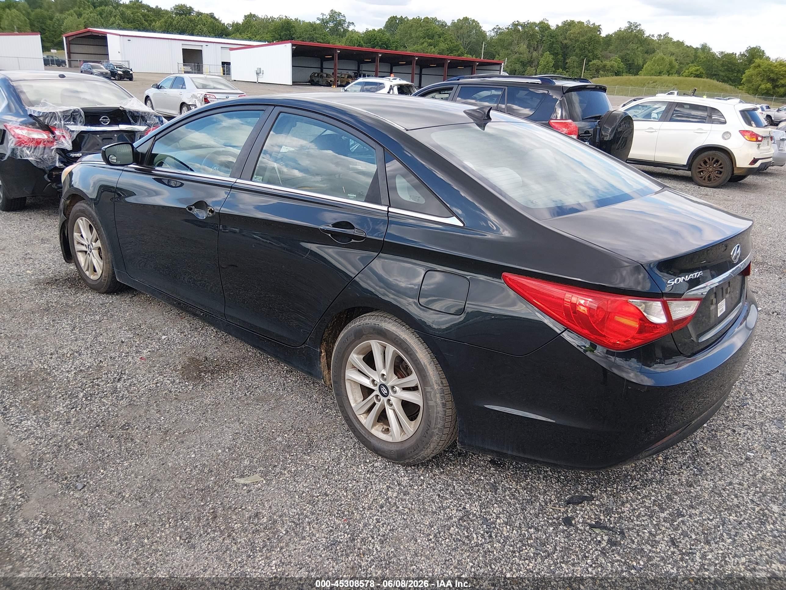 2013 Hyundai Sonata Gls Black vin: 5NPEB4AC5DH692393